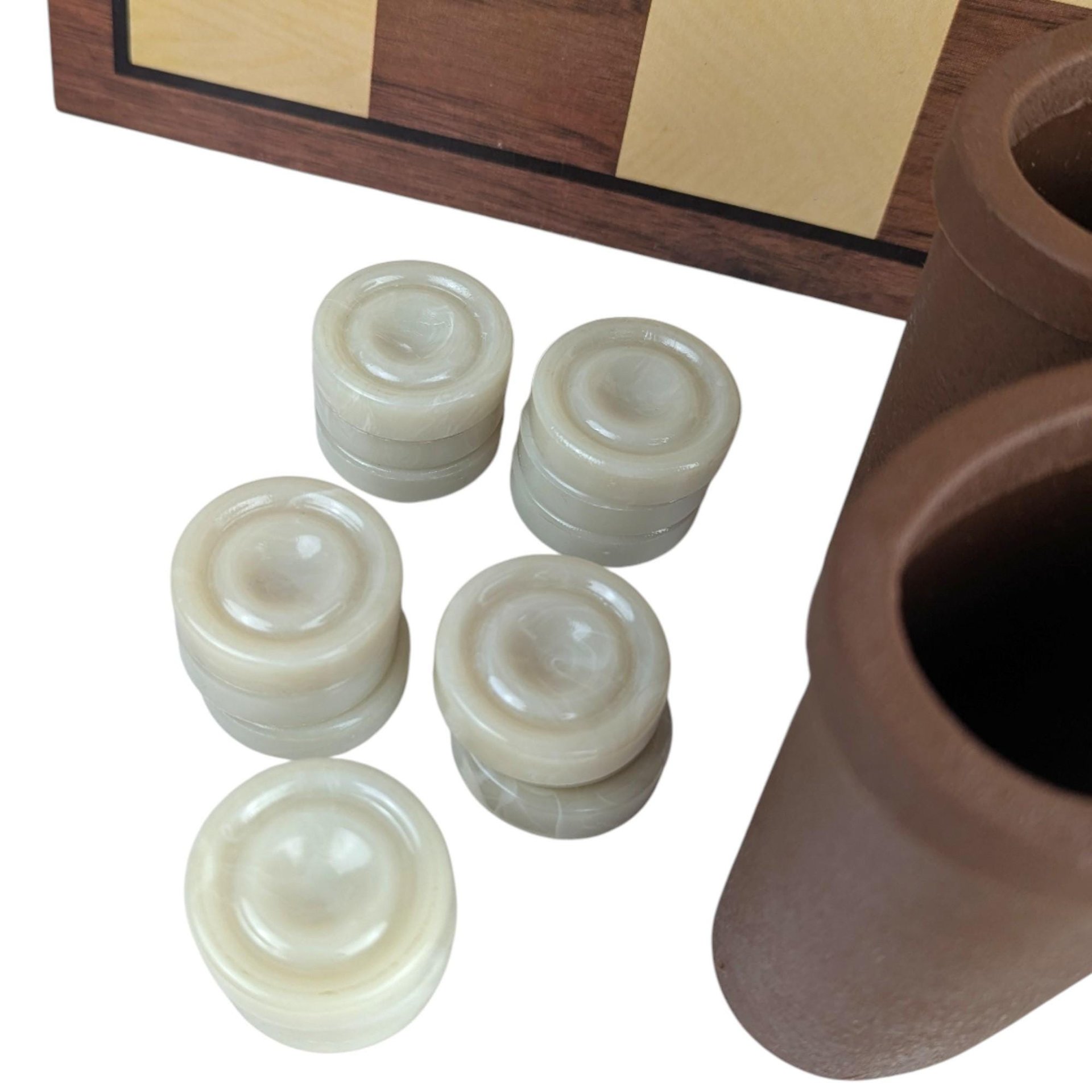 Vintage Pleasantime Games Deluxe Backgammon Set