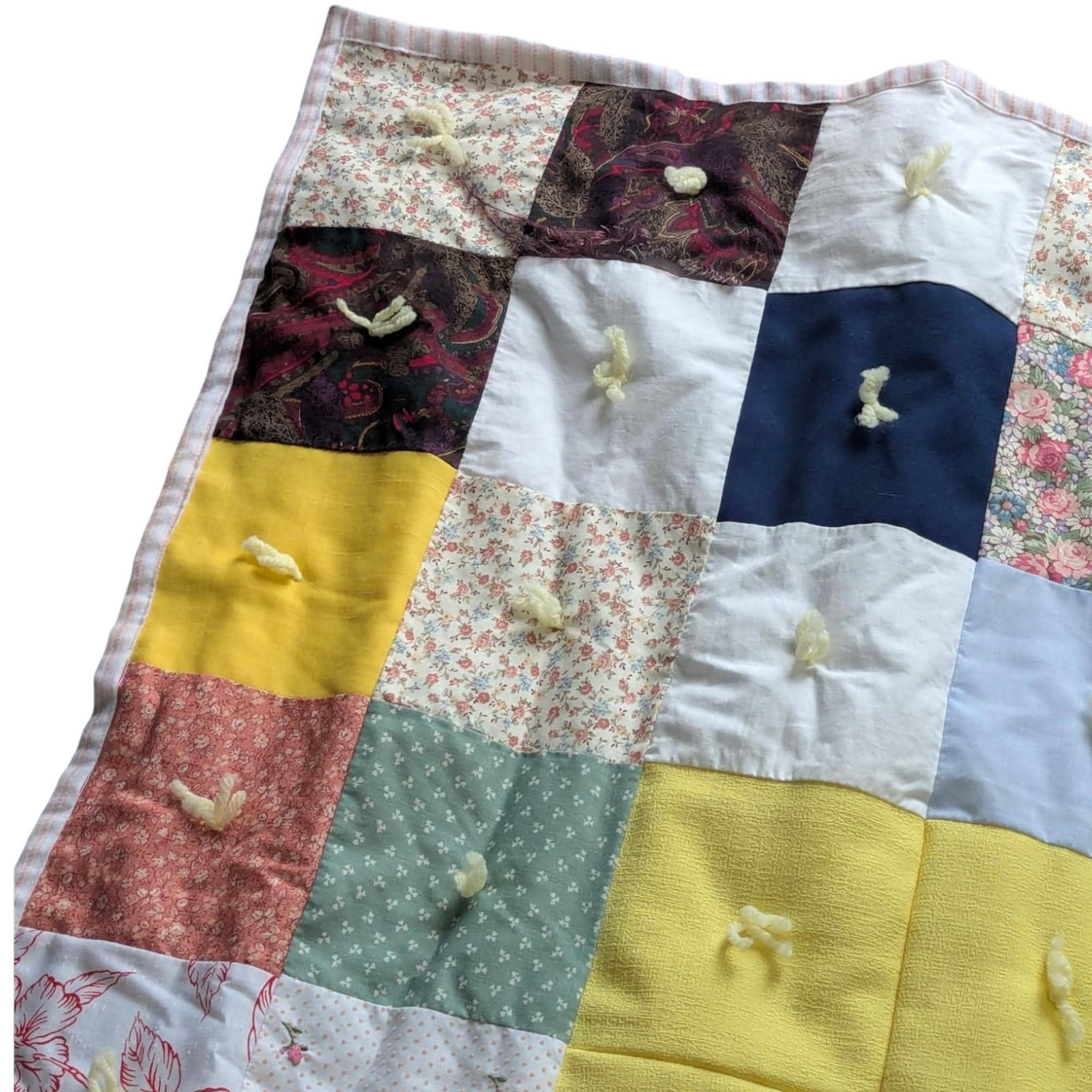Vintage Handcrafted Pastoral Baby Blanket