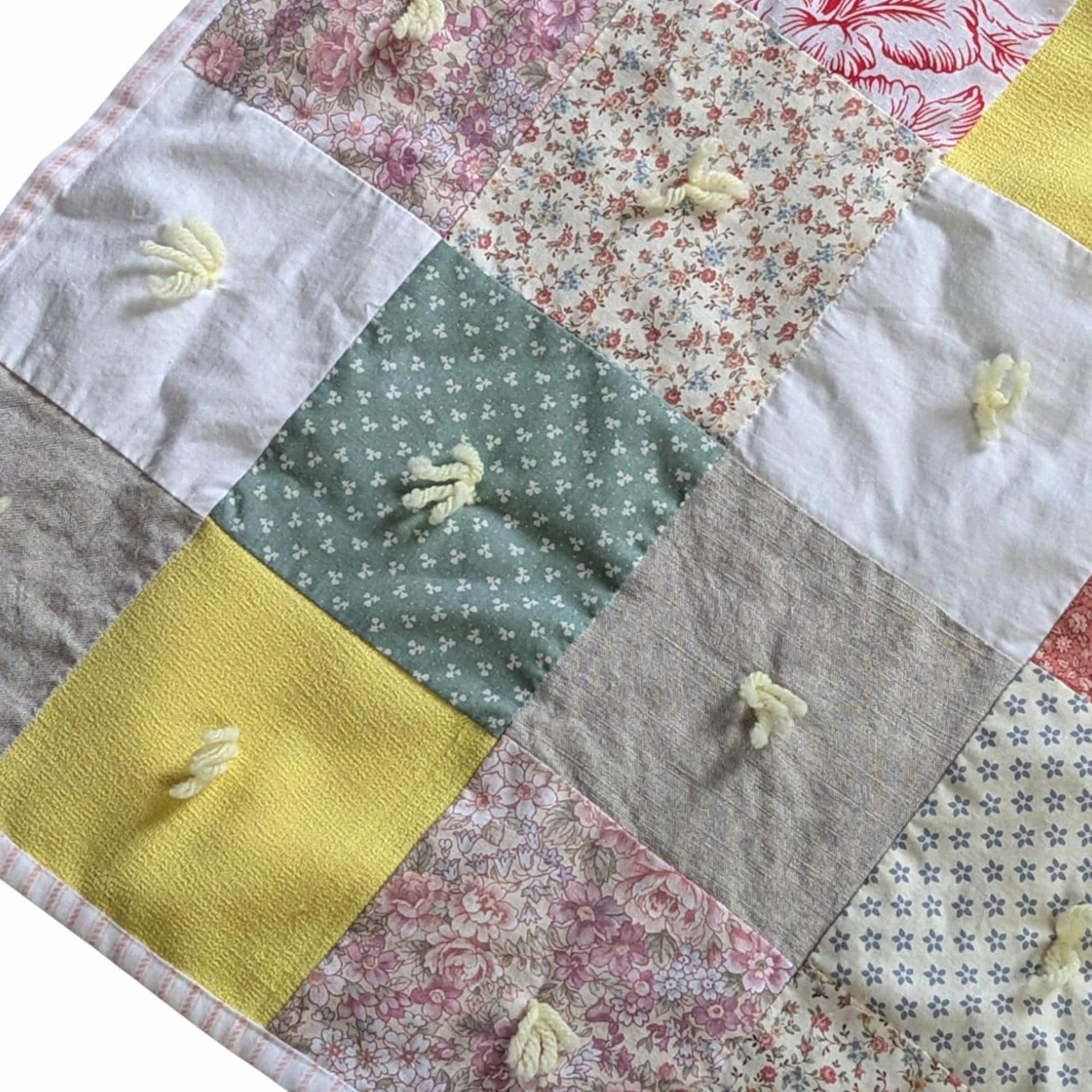 Vintage Handcrafted Pastoral Baby Blanket