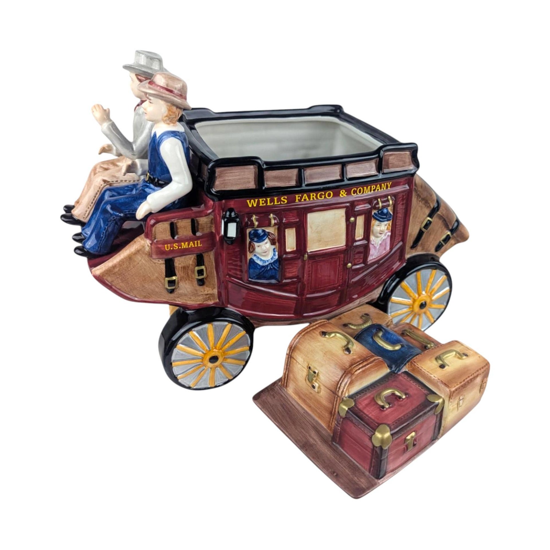 Wells Fargo Stagecoach Ceramic Cookie Jar (2002)