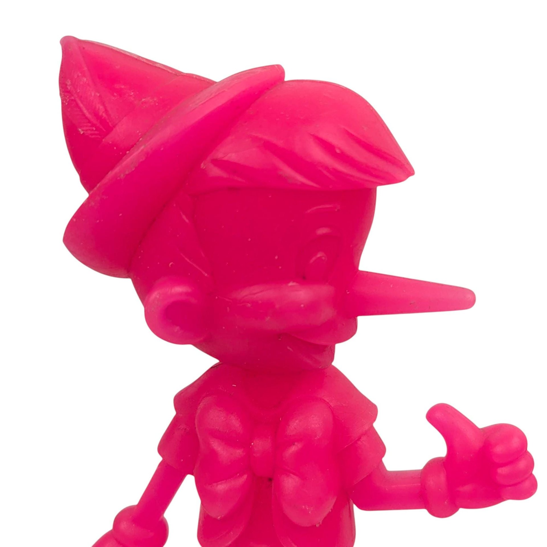 1972 Pink Pinocchio Plastic Figurine