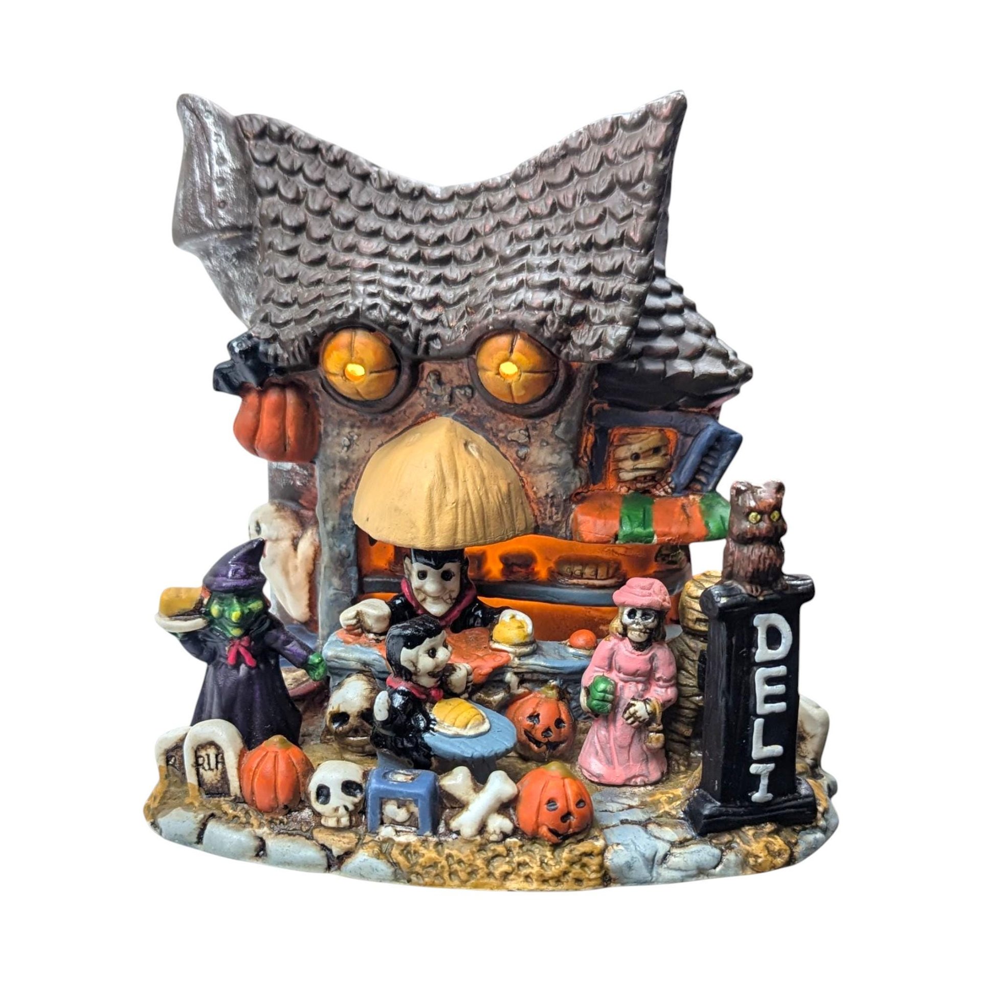 Vintage Ceramic Halloween Village House