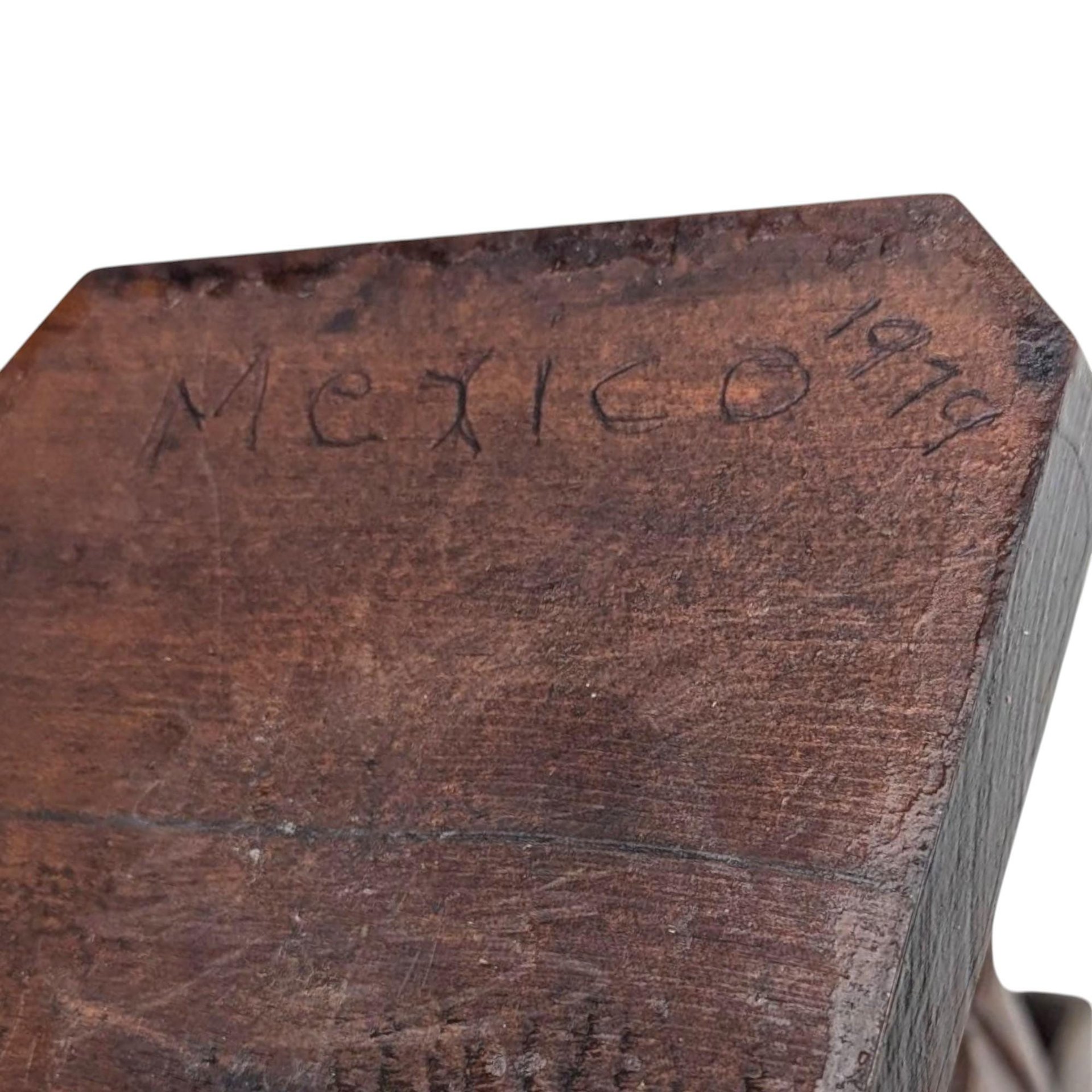 Vintage Hand-Carved Wooden Monk (Mexico 1979)