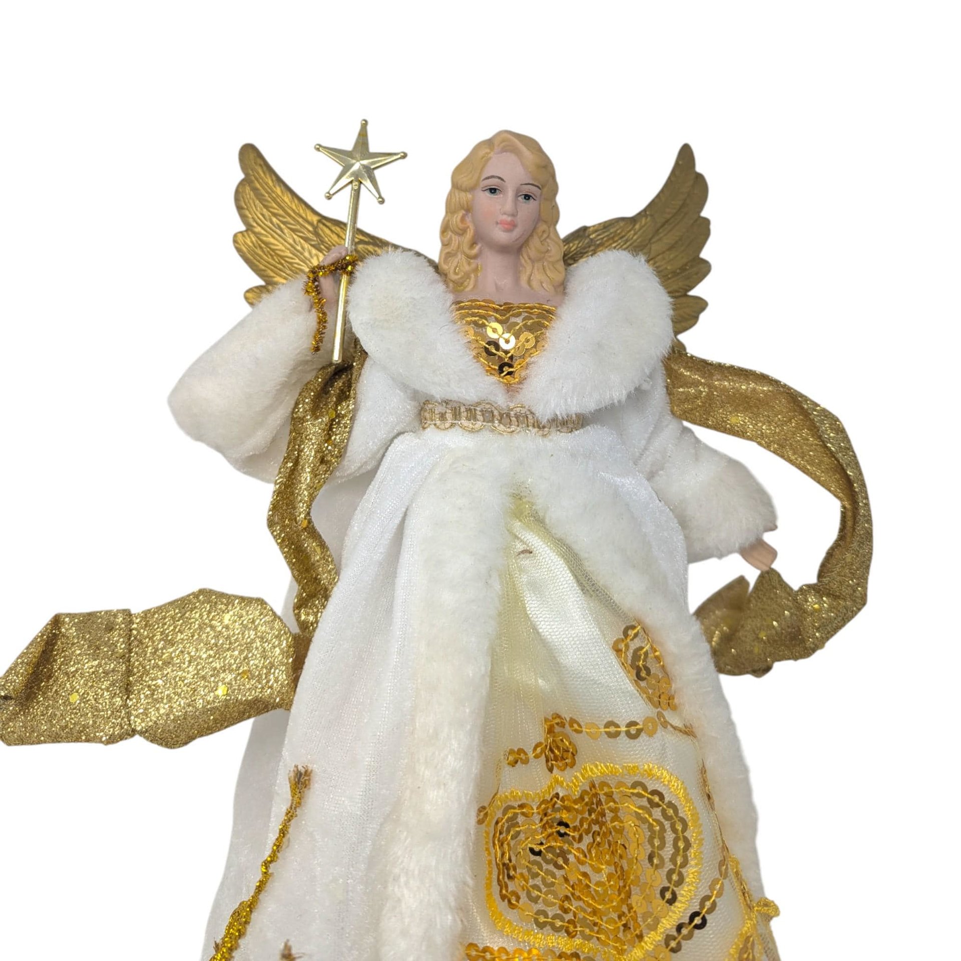 Vintage Porcelain Angel Tree Topper