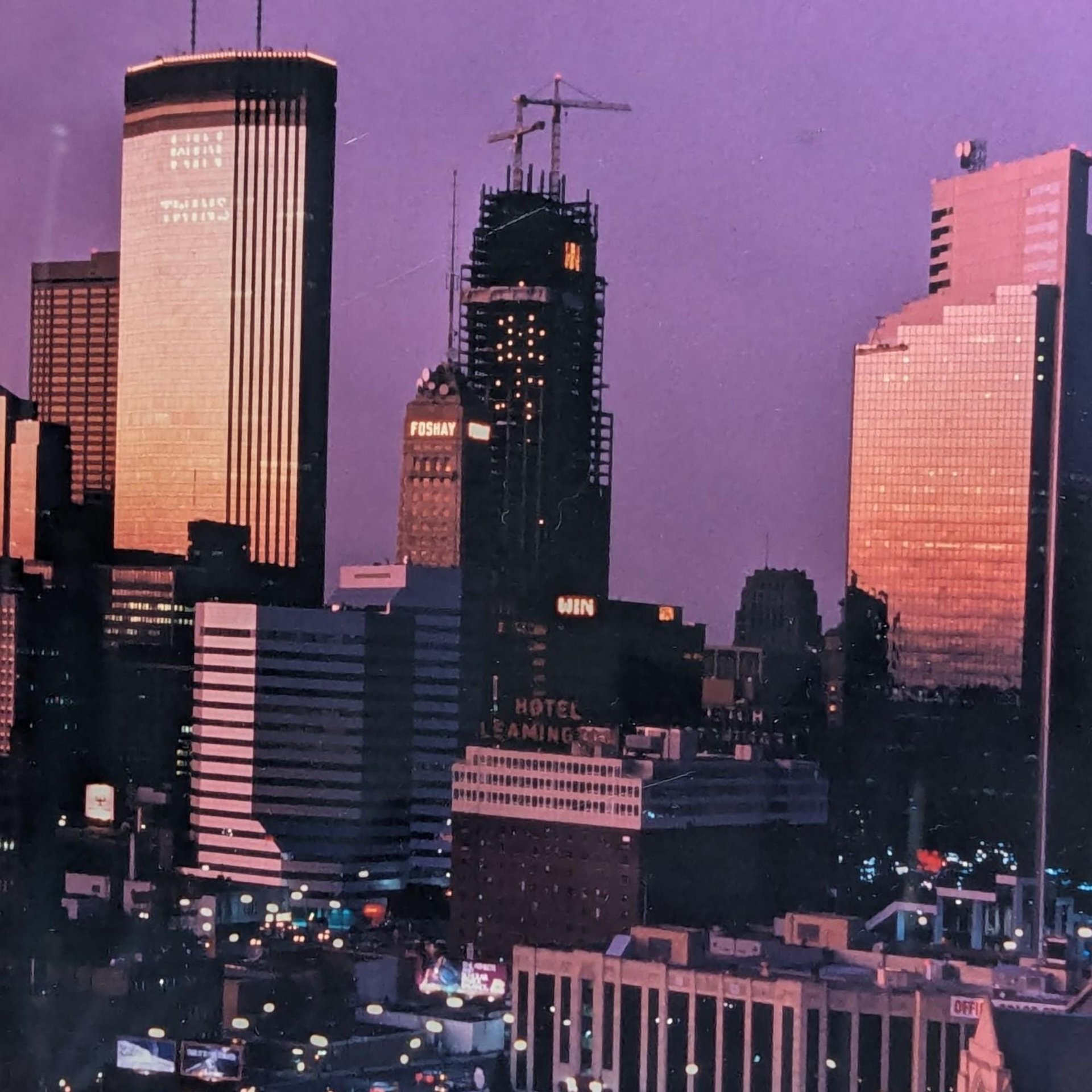 1987 Rick Gravrok World Series Skyline #1 Framed Photograph