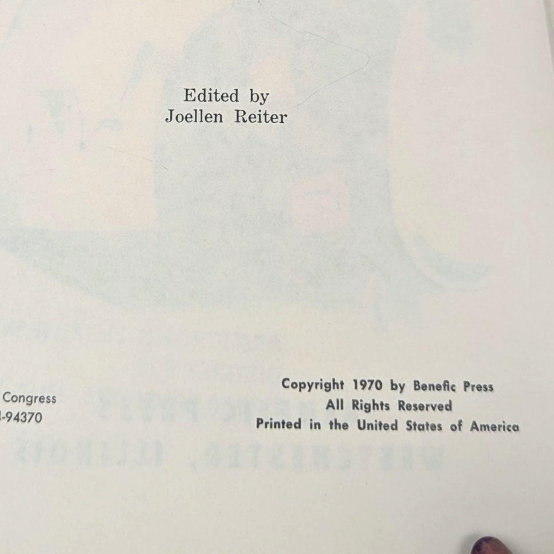 1970 Moonbeam is Lost: Selma and Jack Wassermann Hardcover