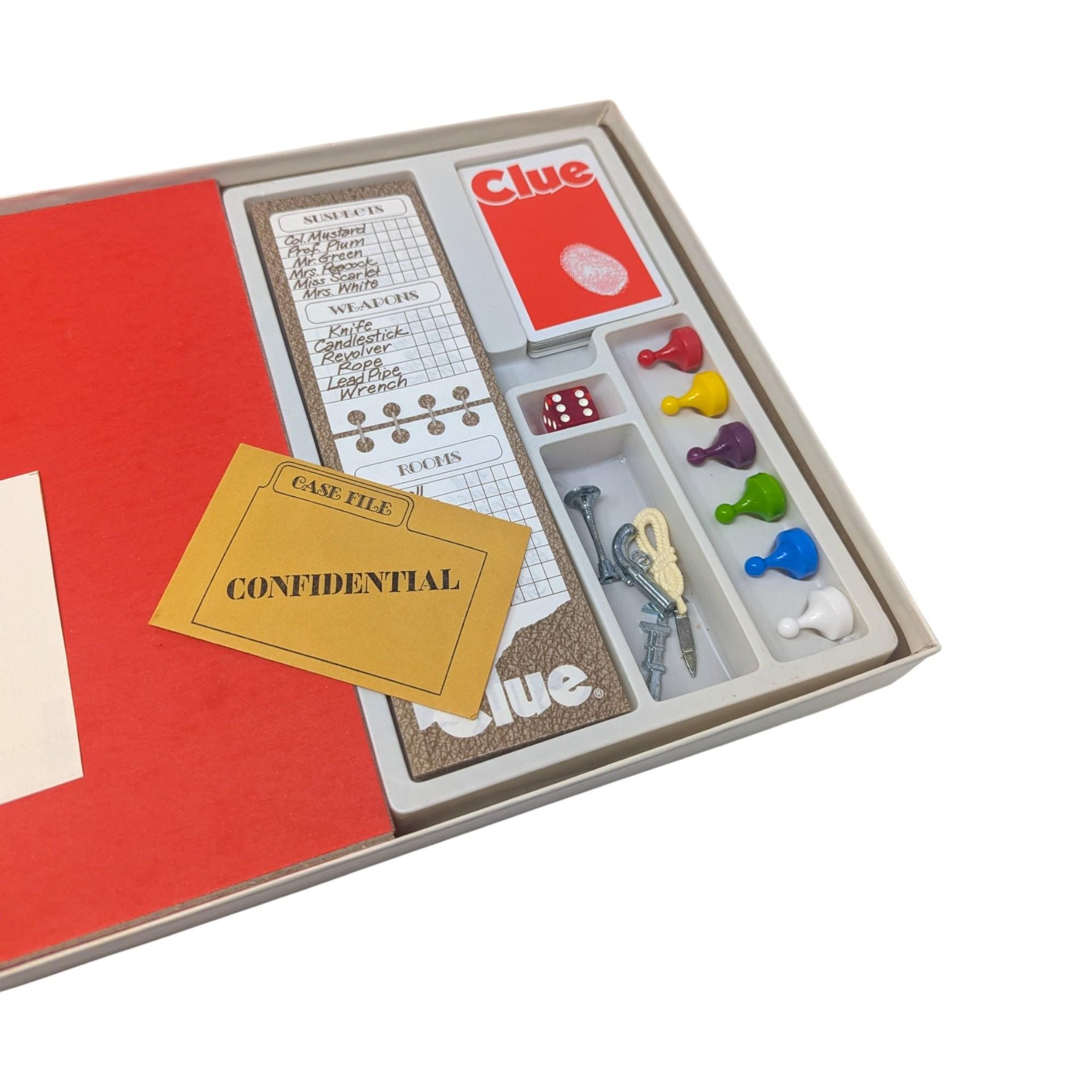 1972 Clue Parker Brothers Detective Game