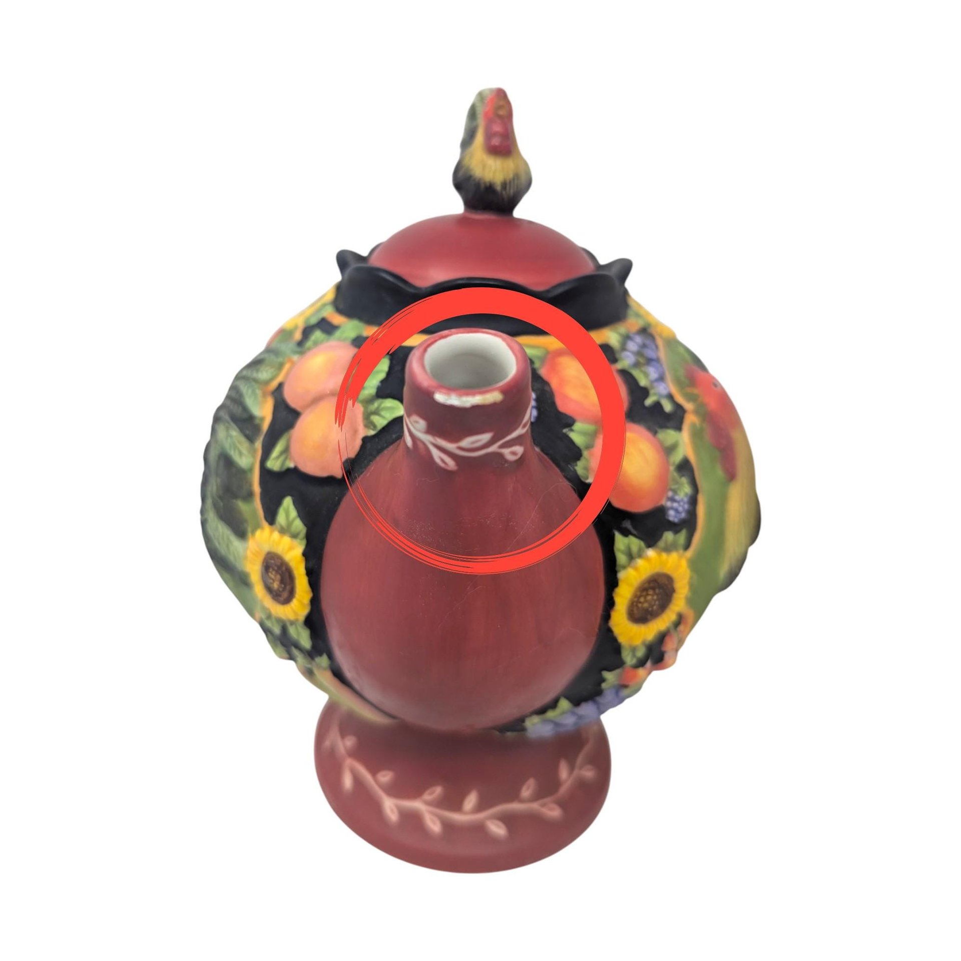 2003 Susan Winget Avignon Morning Teapot and Mug Set