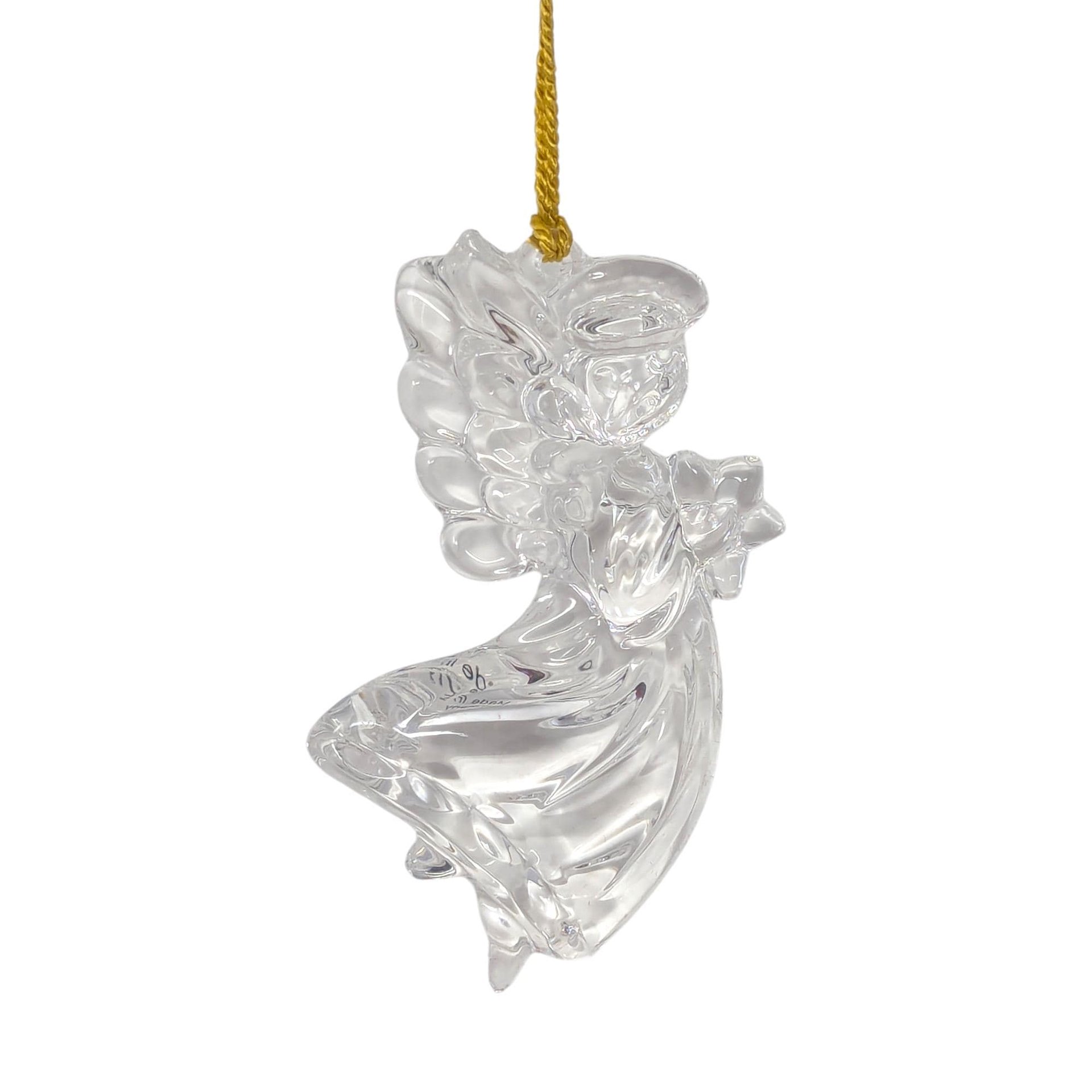 Vintage Gorham Lead Crystal Angel Ornament