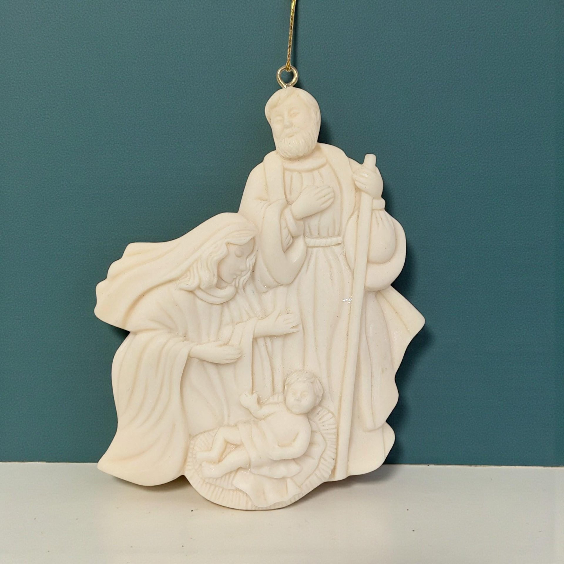 1997 Avon Seasons Joy Angel & Nativity Ornament Set