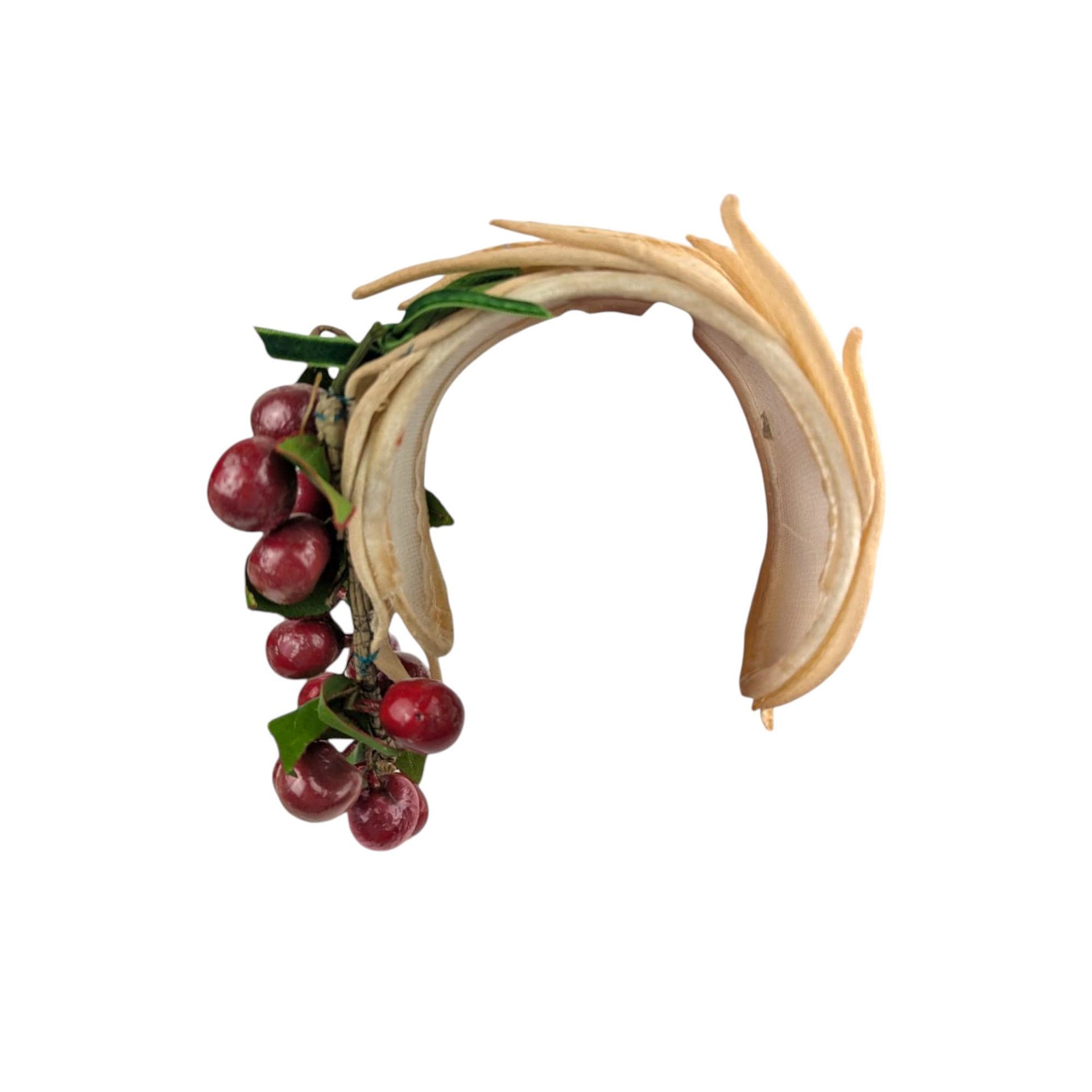 Vintage Cherry Decor Headband Hat