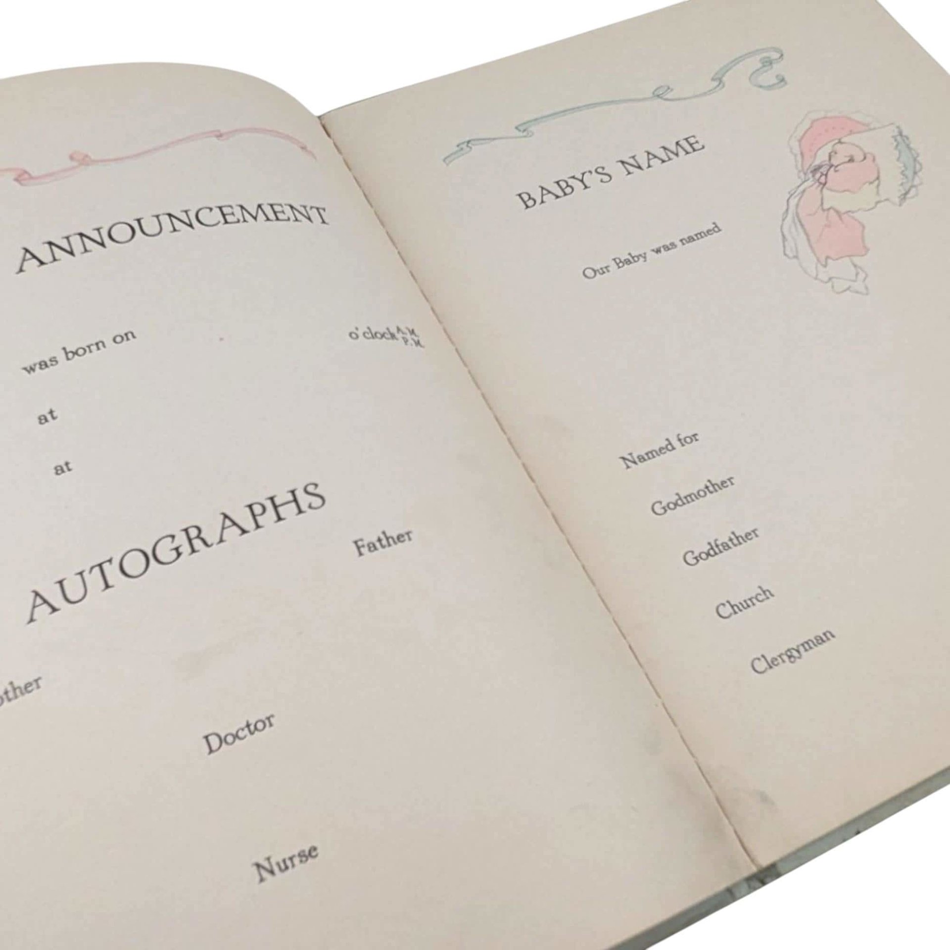 1934 Story of Our Baby Hardcover Book