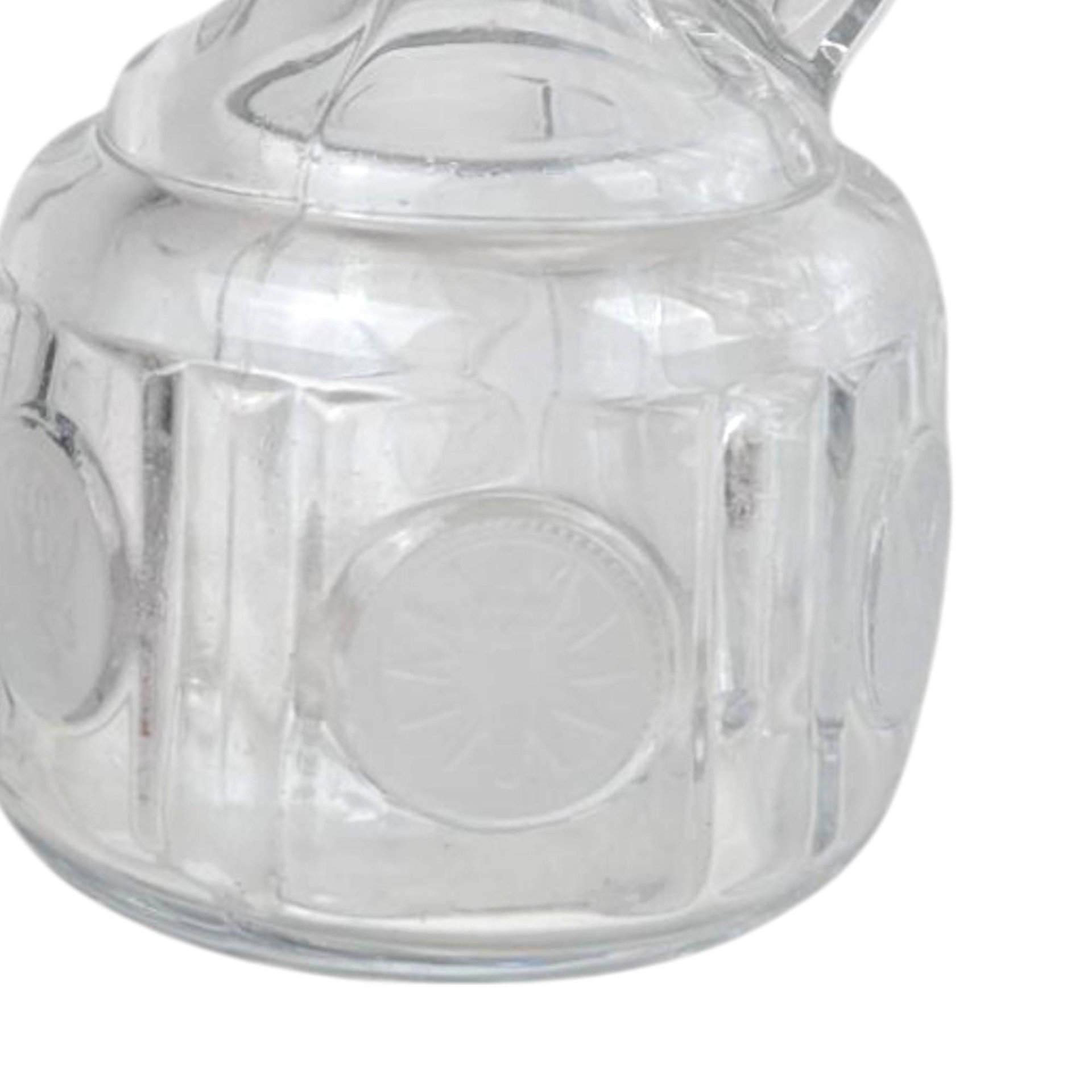 Vintage Fostoria Coin Glass Covered Urn & Cruet Set