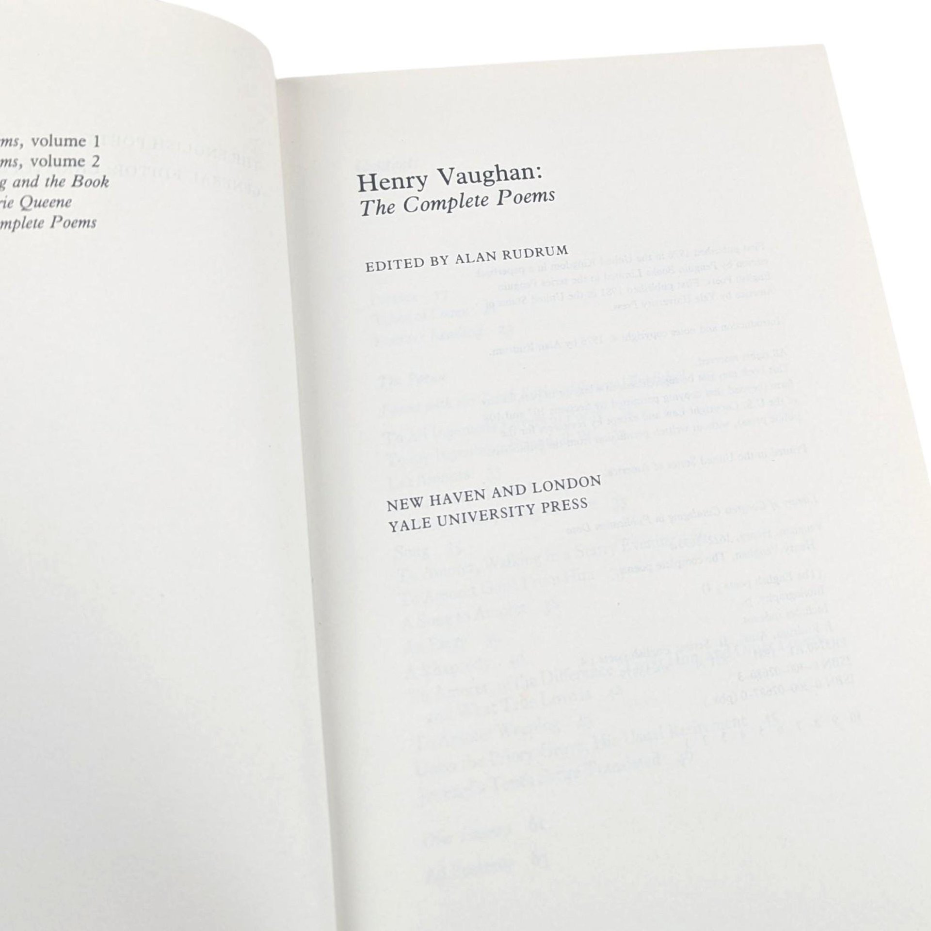 1981 Henry Vaughan: The Complete Poems Hardcover