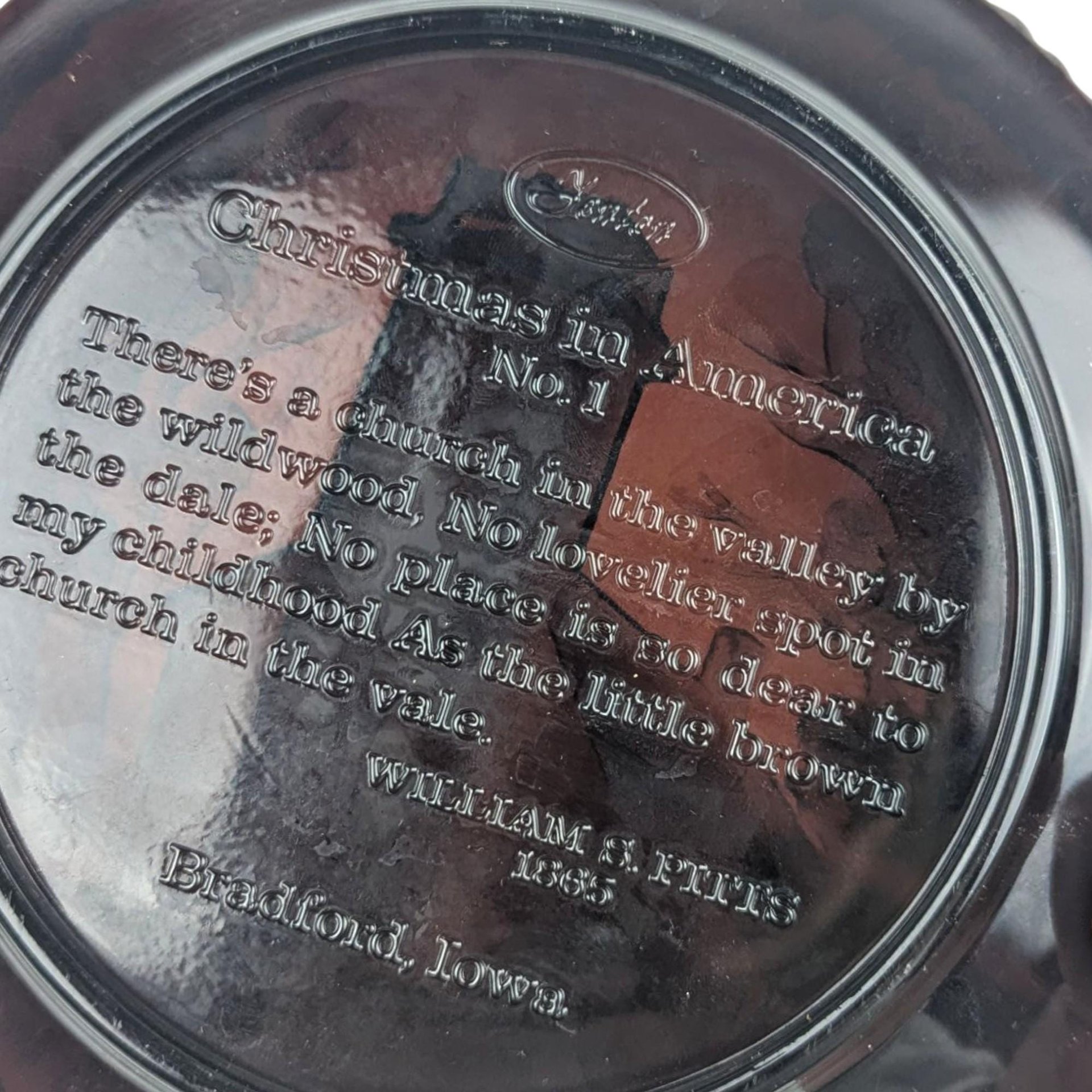 1970 Fenton "Little Brown Church" Plate