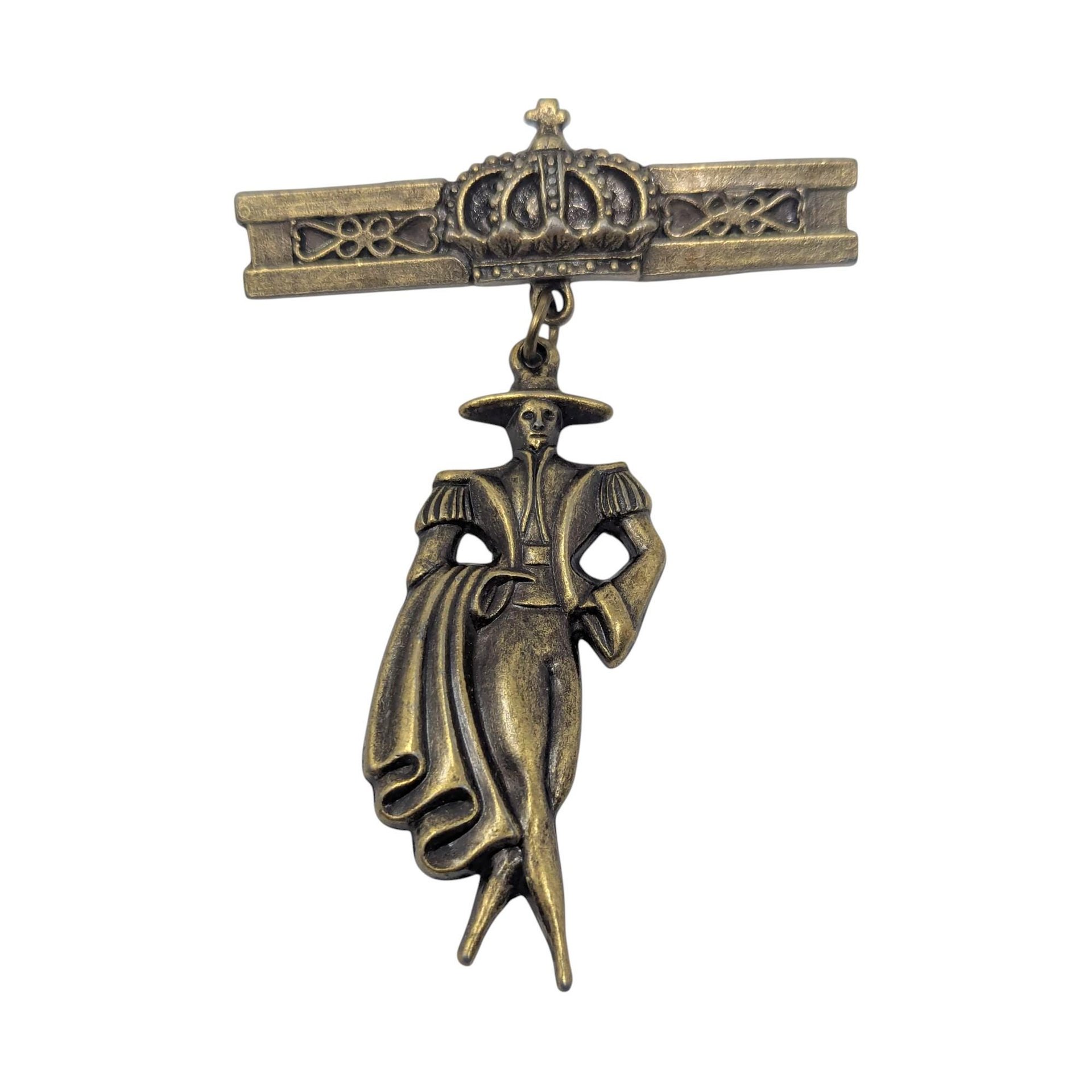 Vintage Spanish Matador Dangle Brooch