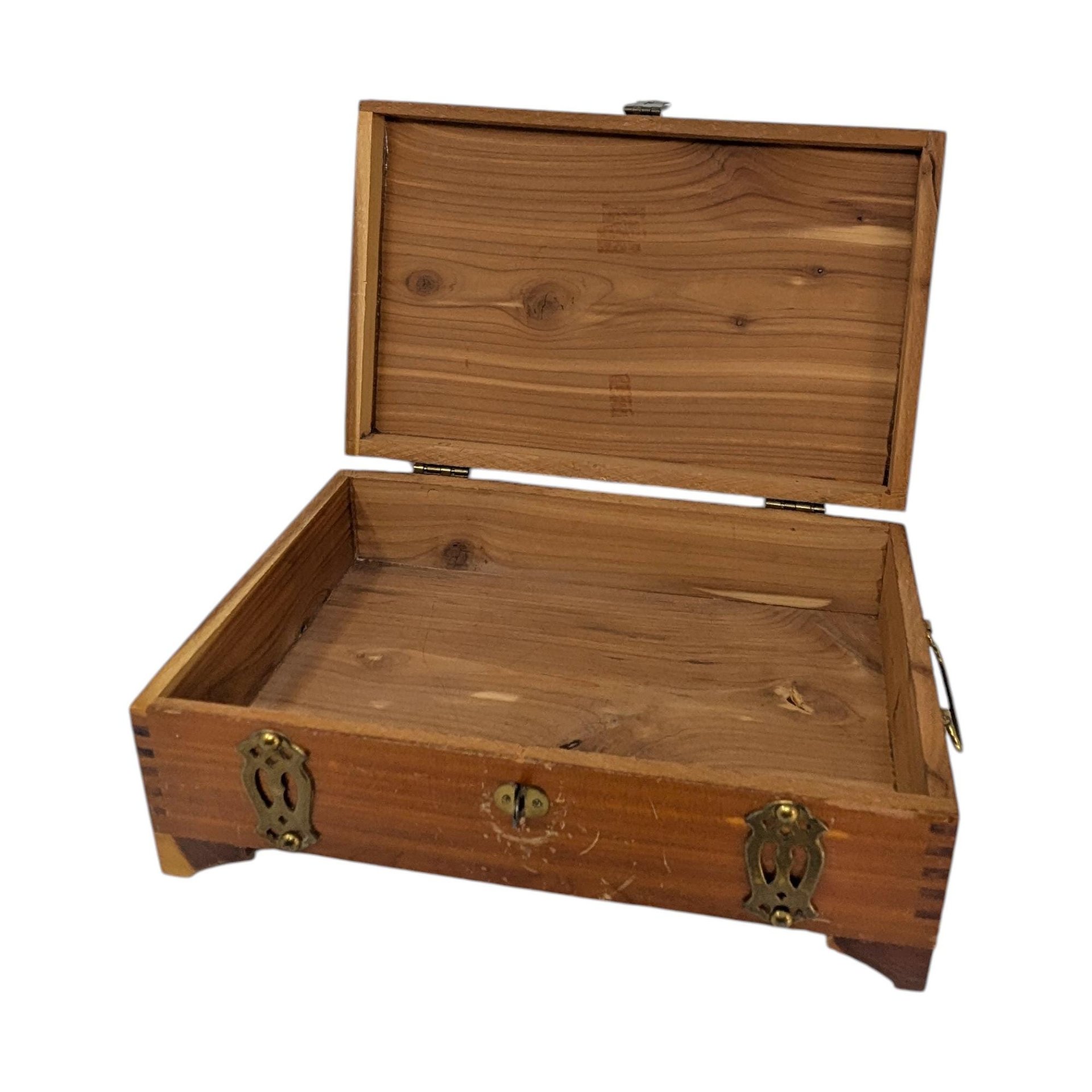 Mid-Century Minimalist Wooden Keepsake Box