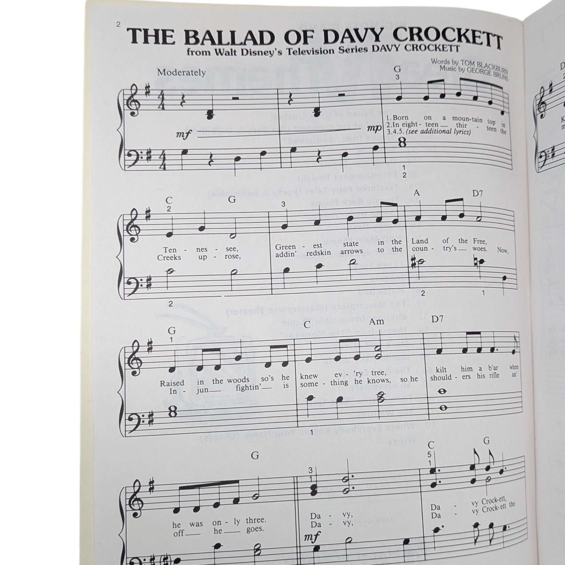 1995 Great TV Themes Sheet Music Songbook