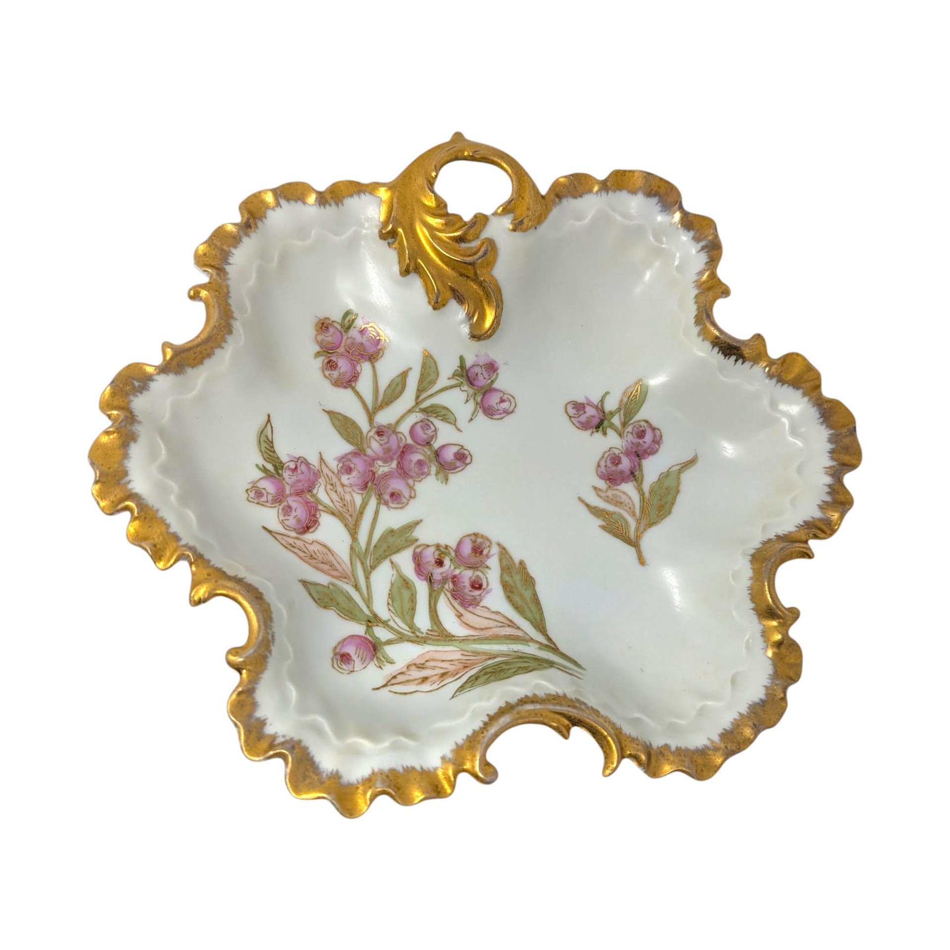 Vintage Arnart Porcelain Floral Dish