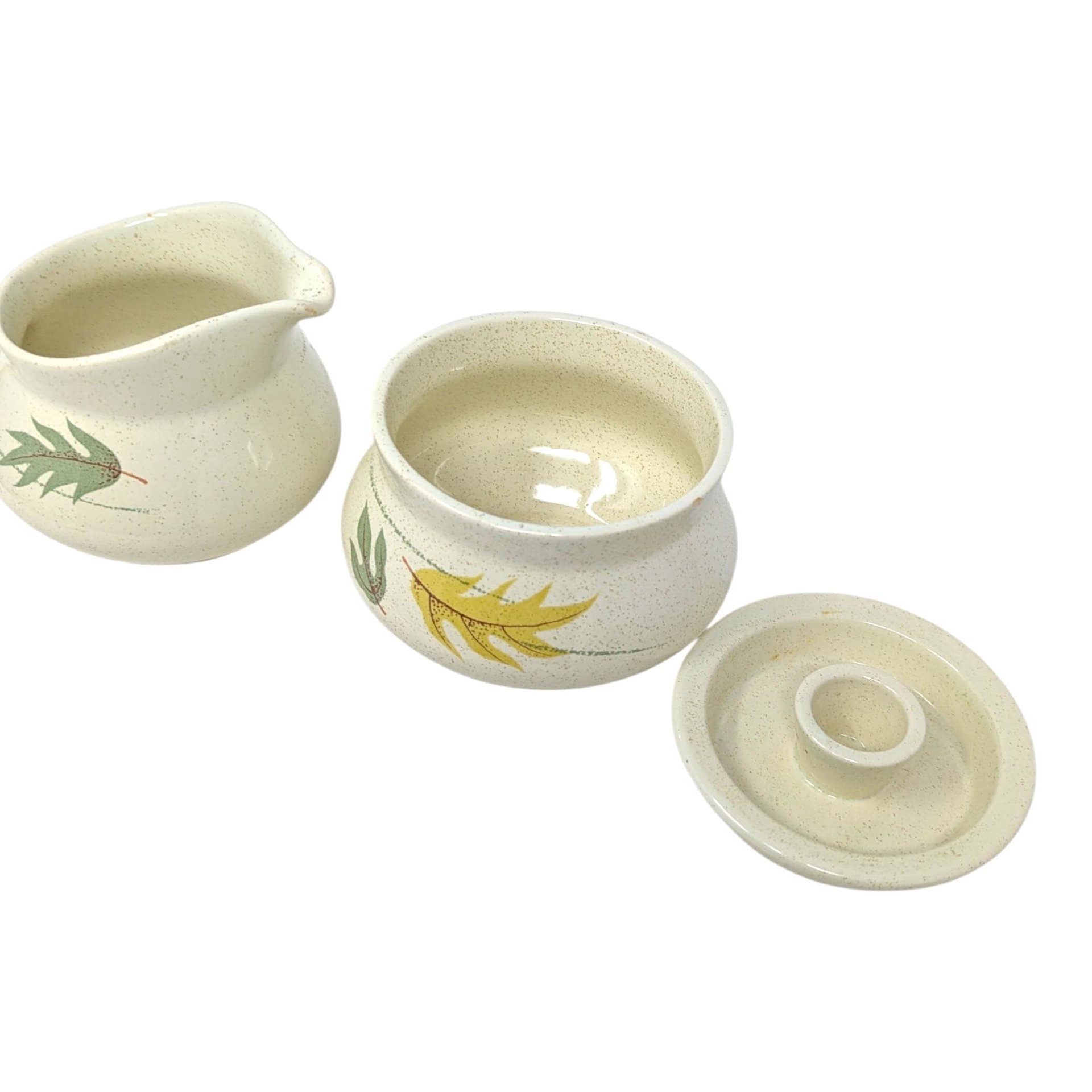 Vintage Franciscan Autumn Leaves Pitcher Cream and Sugar Set