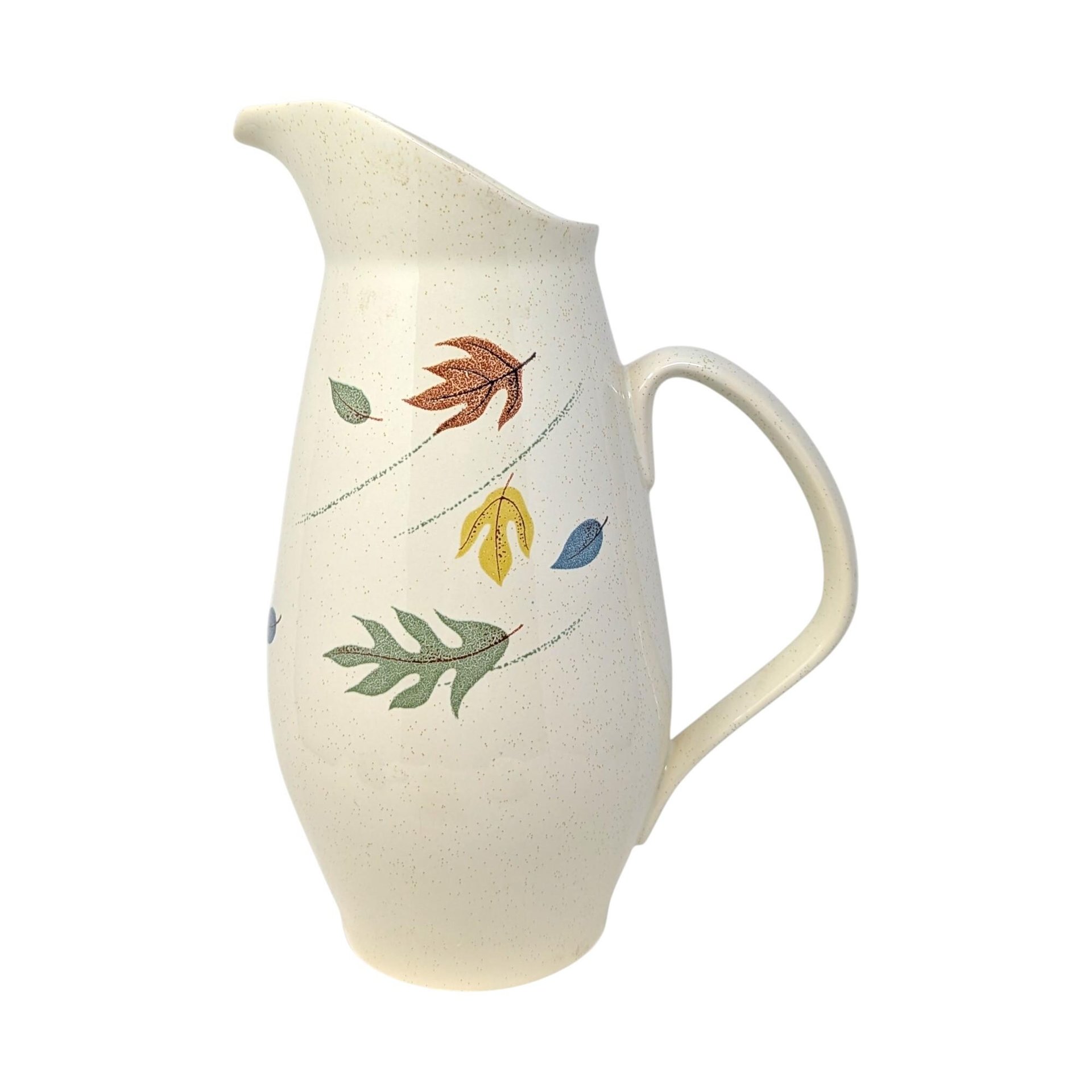 Vintage Franciscan Autumn Leaves Pitcher Cream and Sugar Set