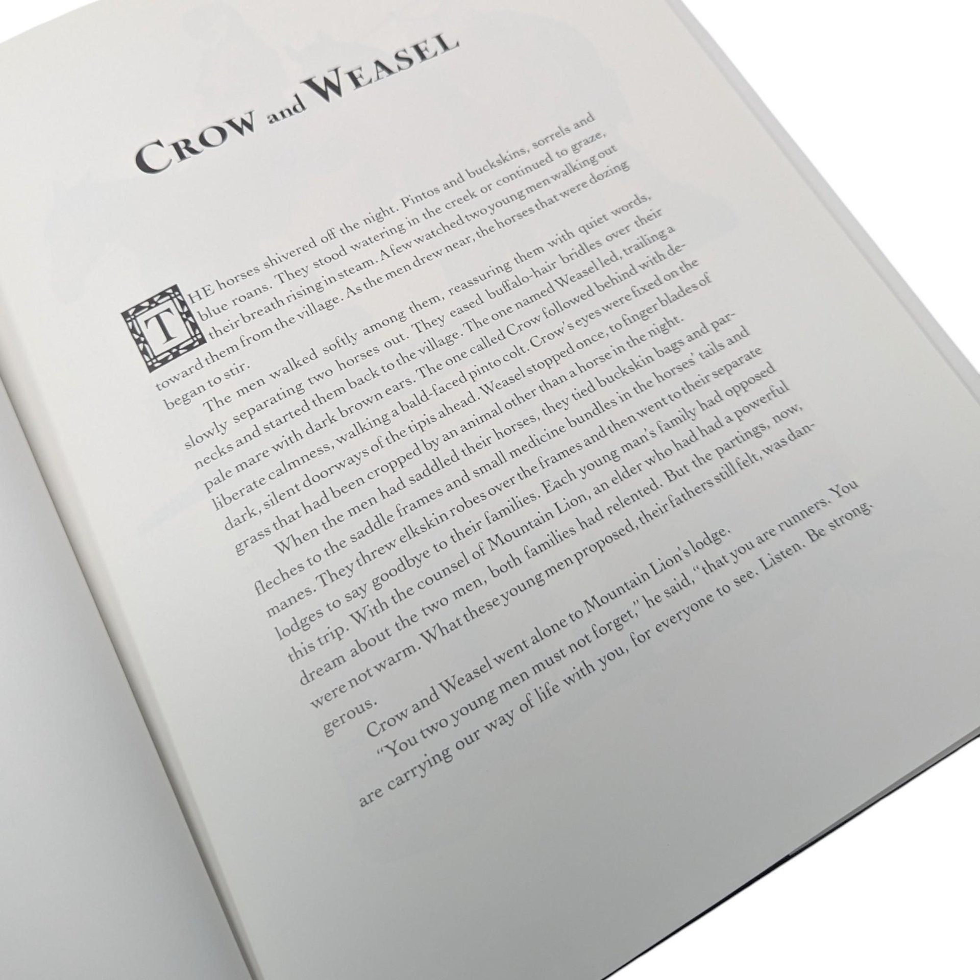 1990 "Crow and Weasel" by Barry Lopez Hardcover Book