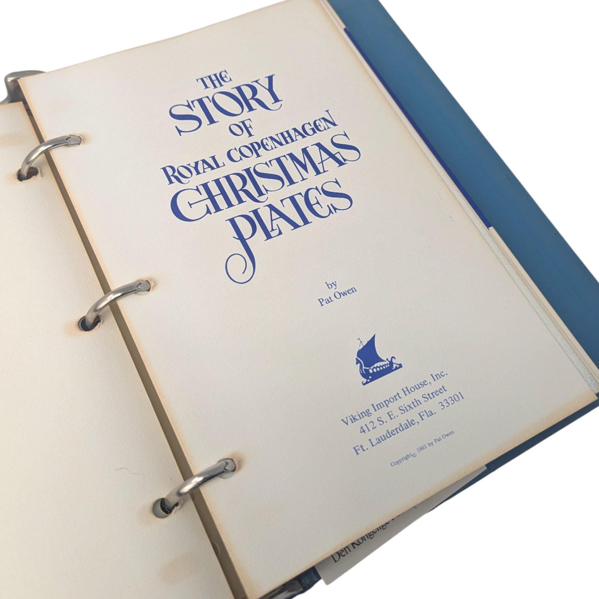 1961 The Story of Royal Copenhagen Christmas Plates