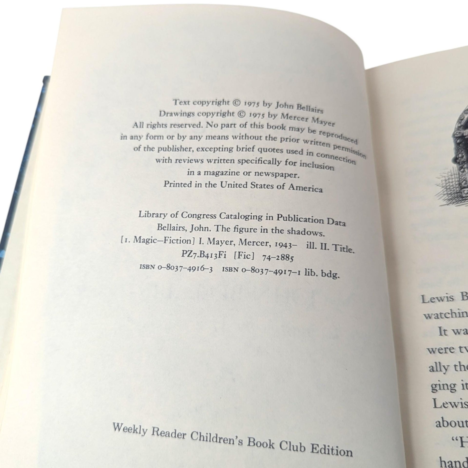 1975 The Figure in the Shadows by John Bellairs