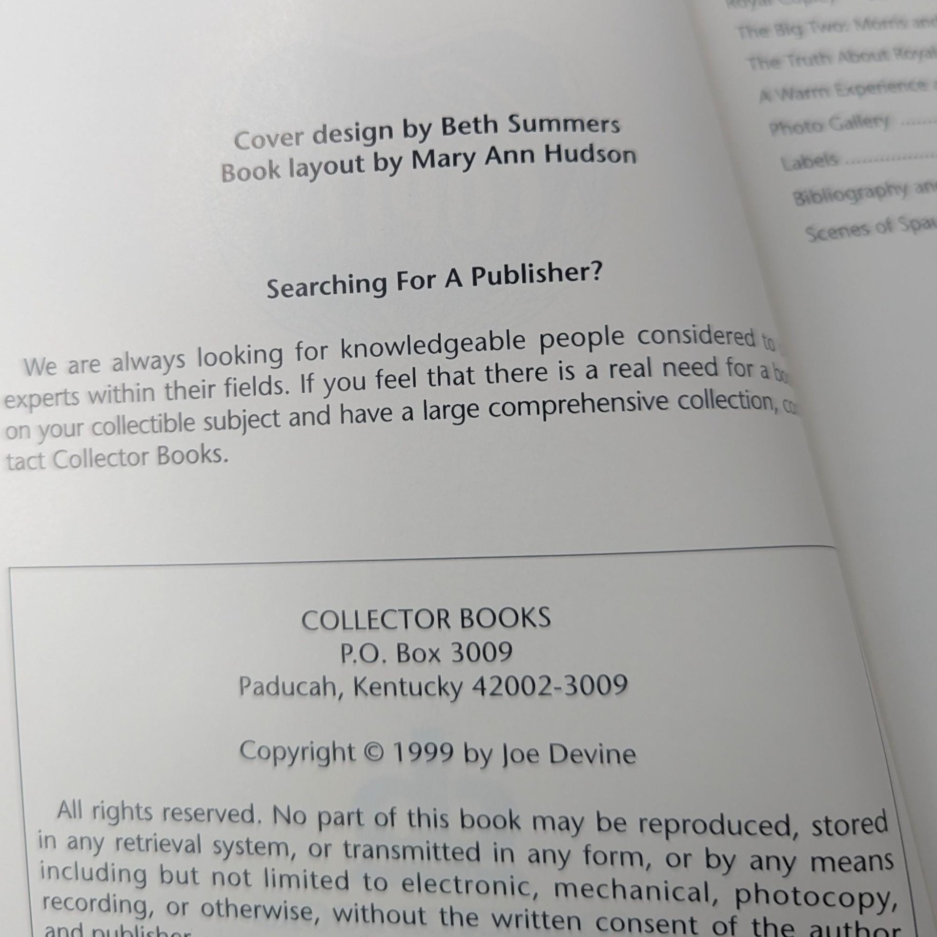 1999 Collector's Guide to Royal Copley Books 1 & 2