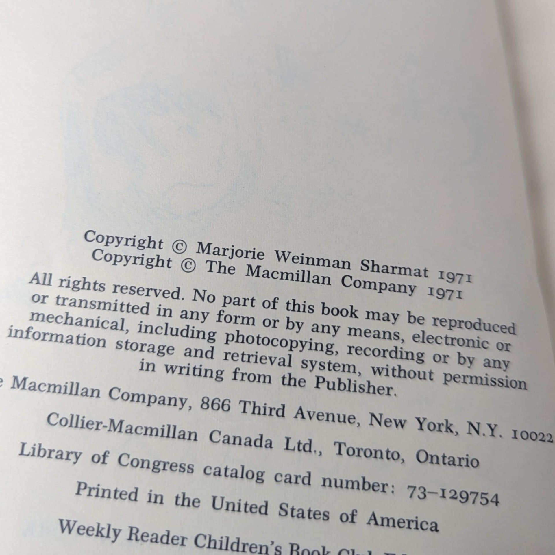 1971 51 Sycamore Lane or Spy in the Neighborhood, Marjorie Weinman Sharmat