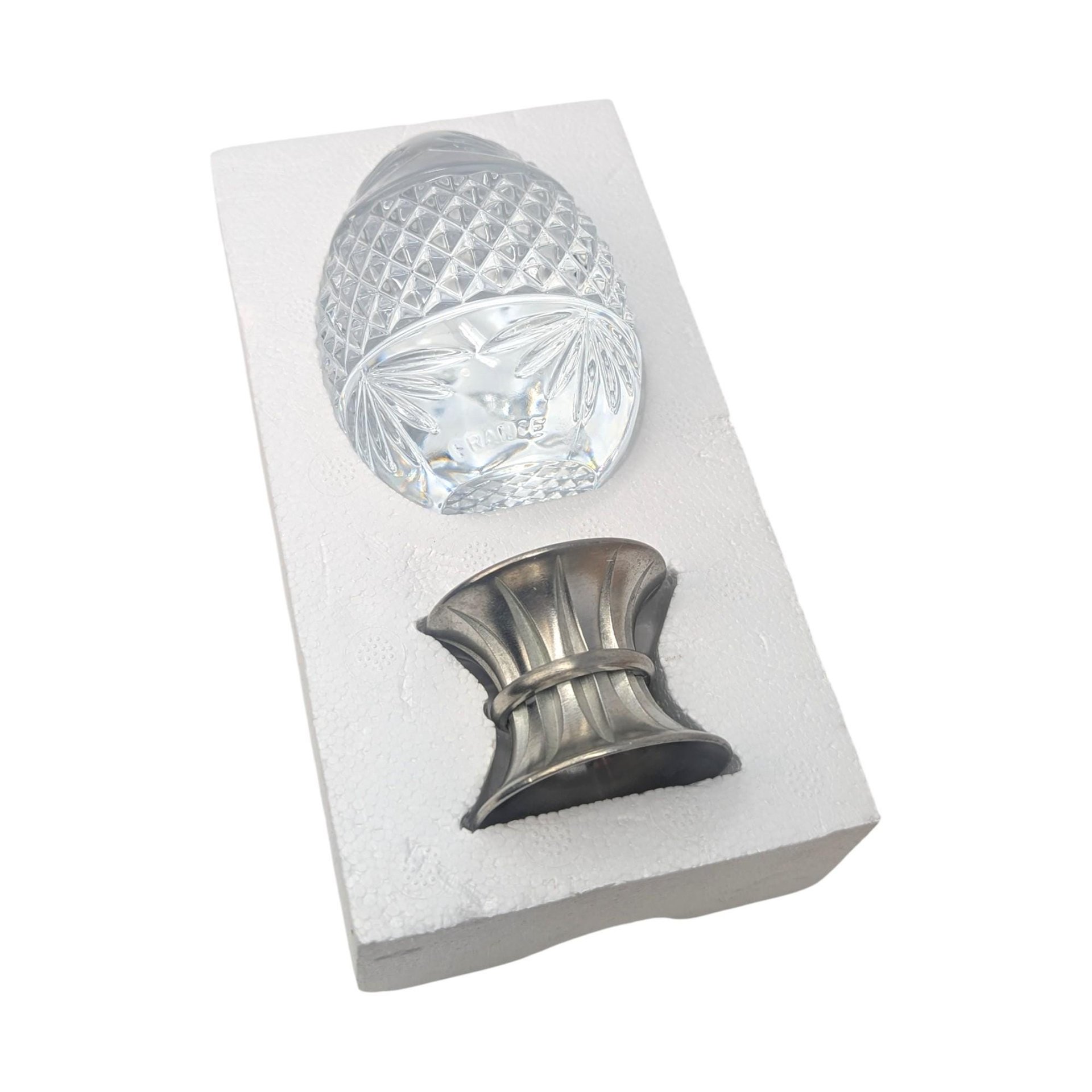 Vintage 1993 Avon Majestic Lead Crystal Egg