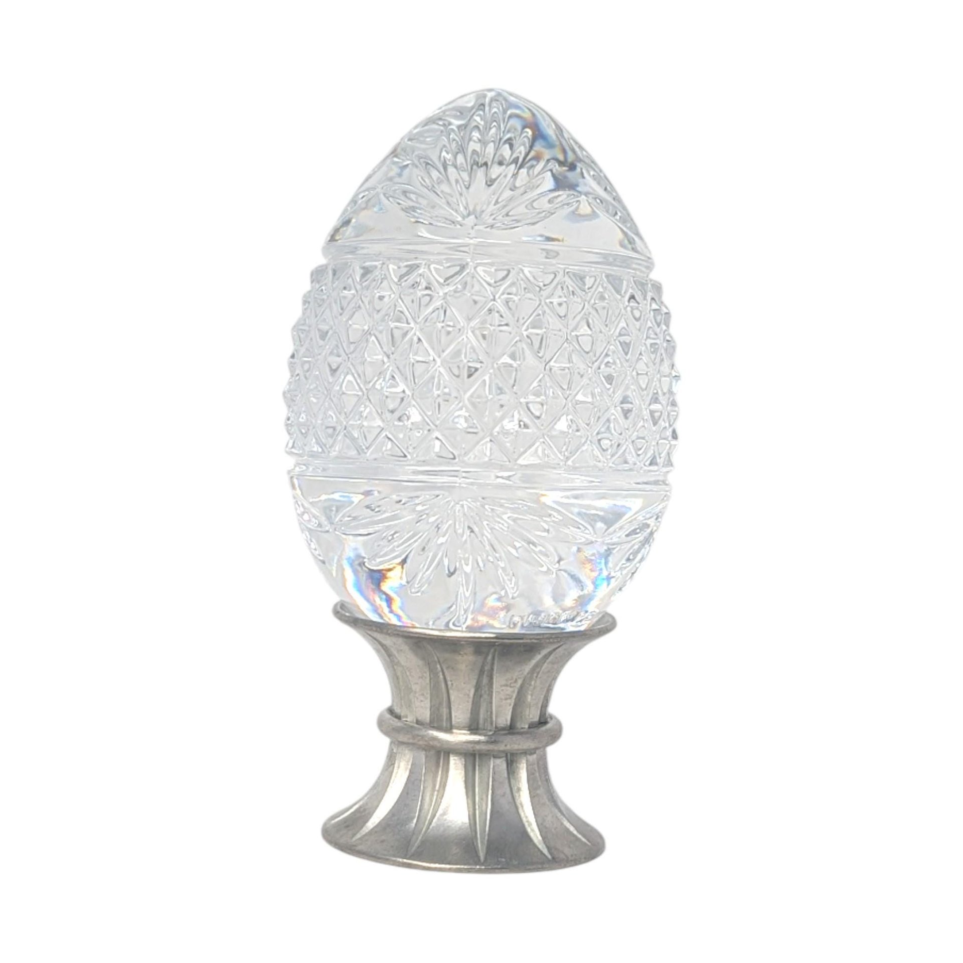 Vintage 1993 Avon Majestic Lead Crystal Egg