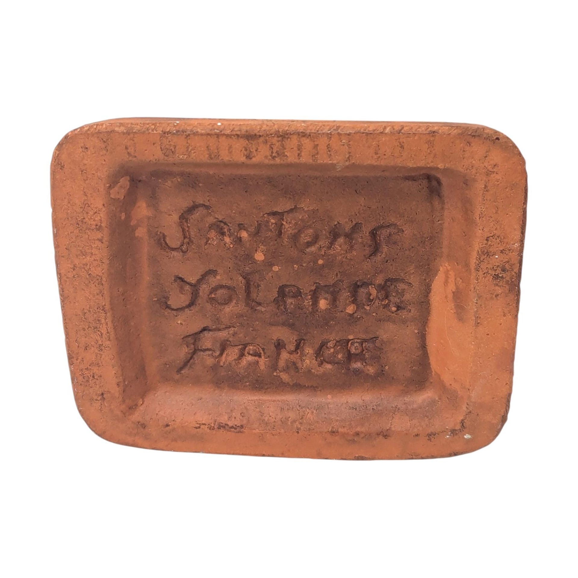 Vintage Santons Yolande France Clay Figure Pair