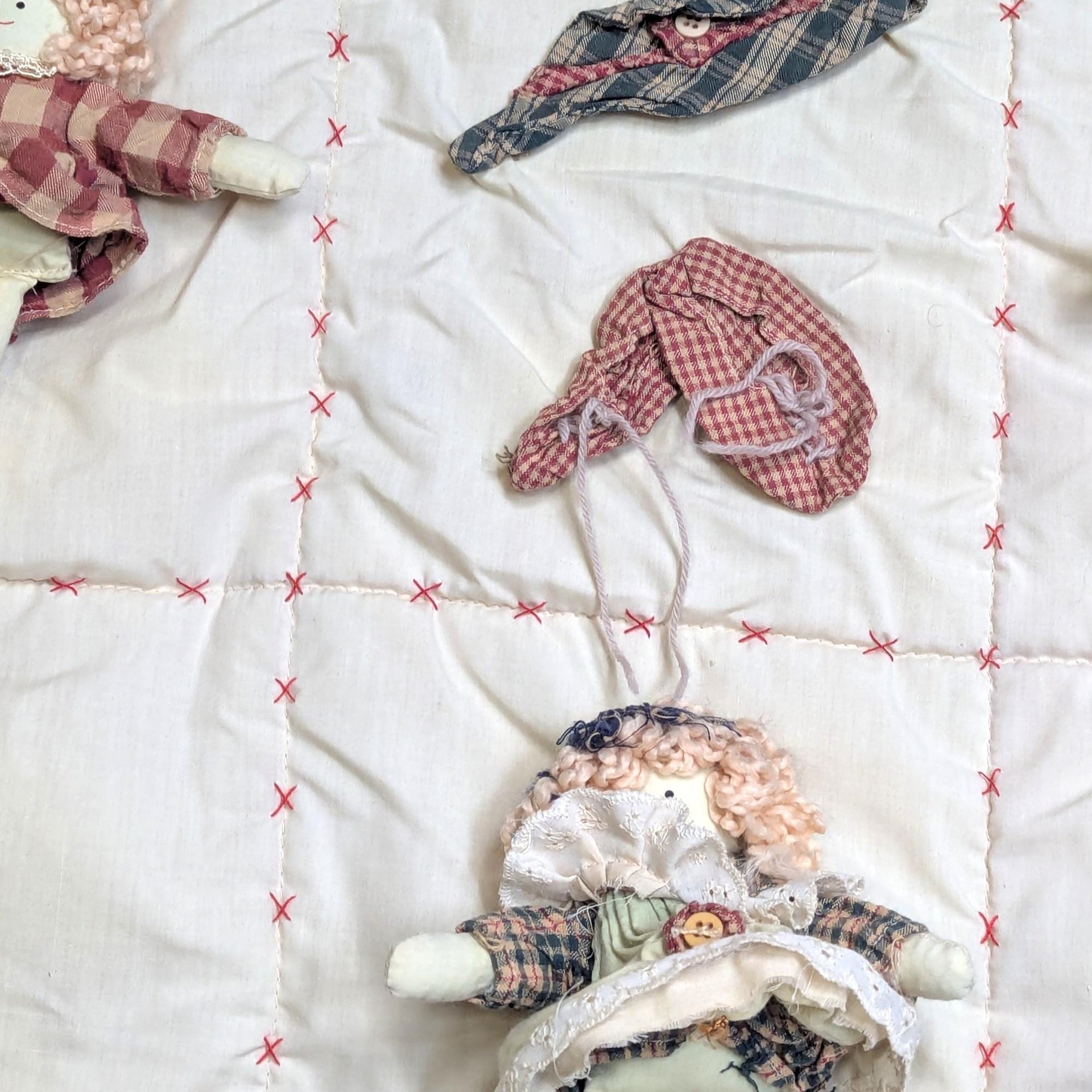 Vintage Large Handmade Textile Wall Hanging