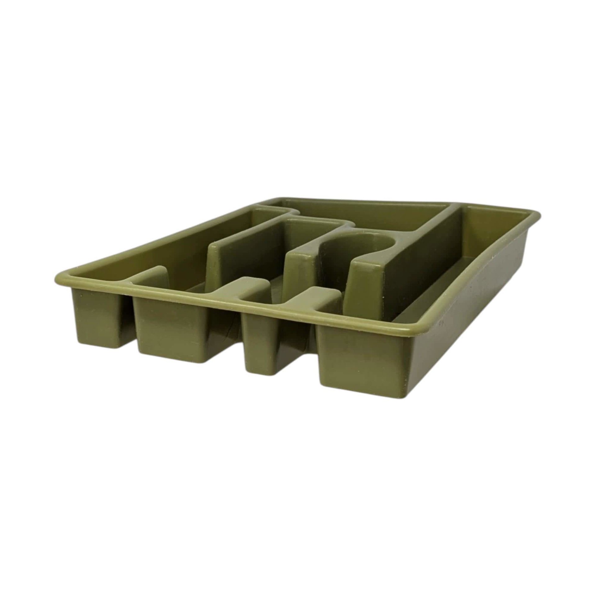 Vintage Avocado Green Cutlery Holder