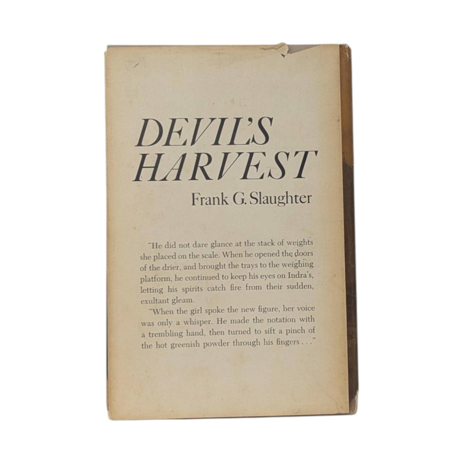 1963 Devil's Harvest by Frank G. Slaughter