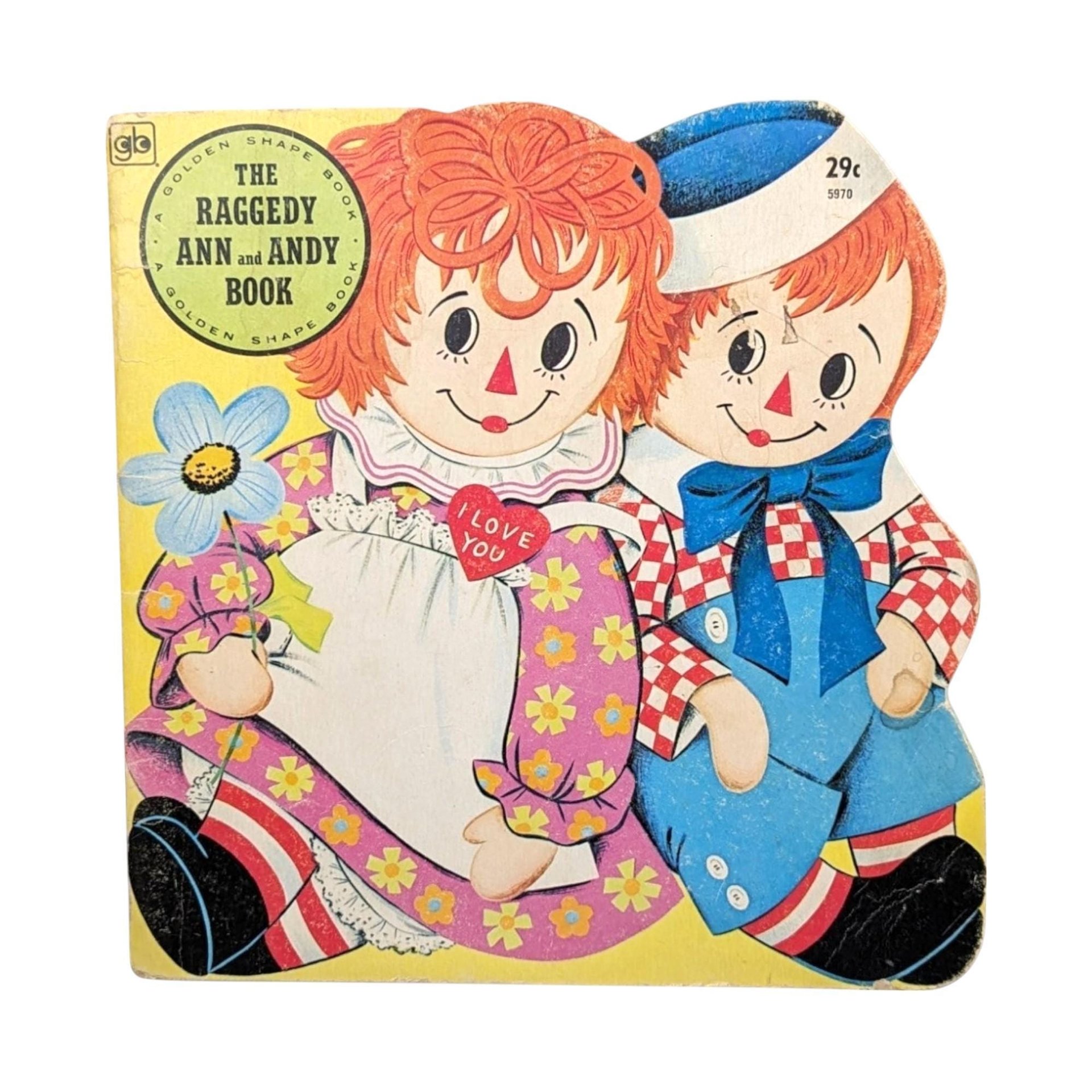 Vintage Raggedy Ann Book and Plush Doll Lot