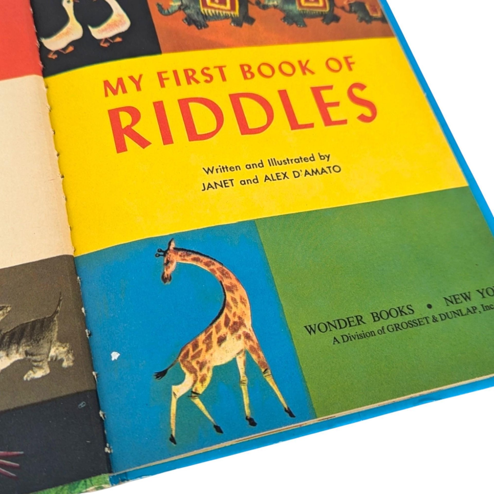 1960 My First Book of Riddles Hardcover