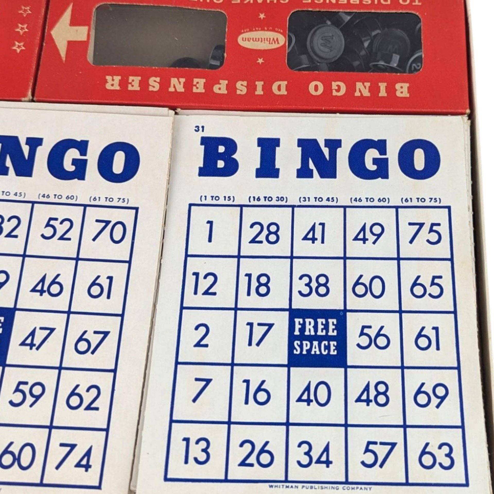 Vintage Whitman Bingo Game