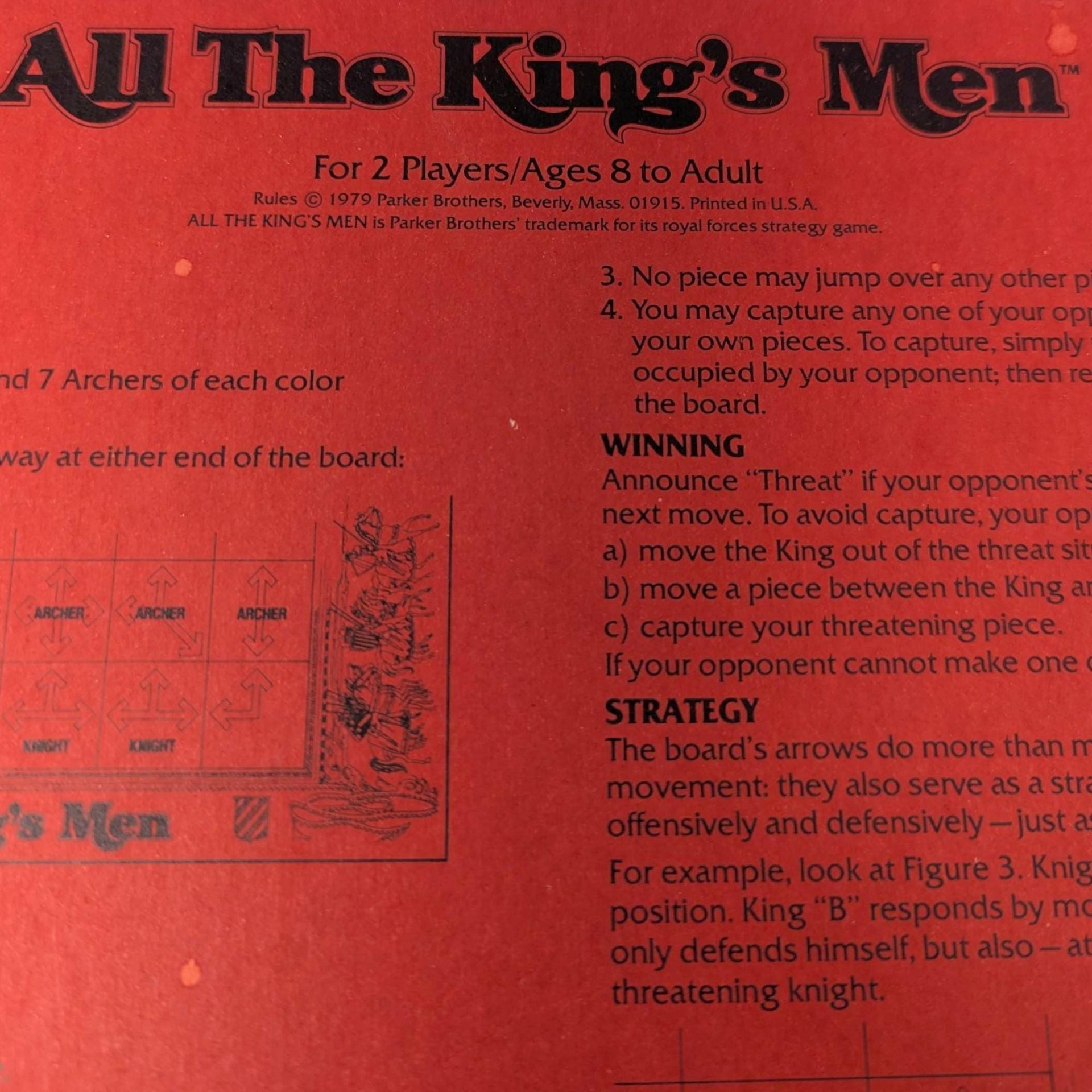 1979 All The King's Men Parker Brothers Game
