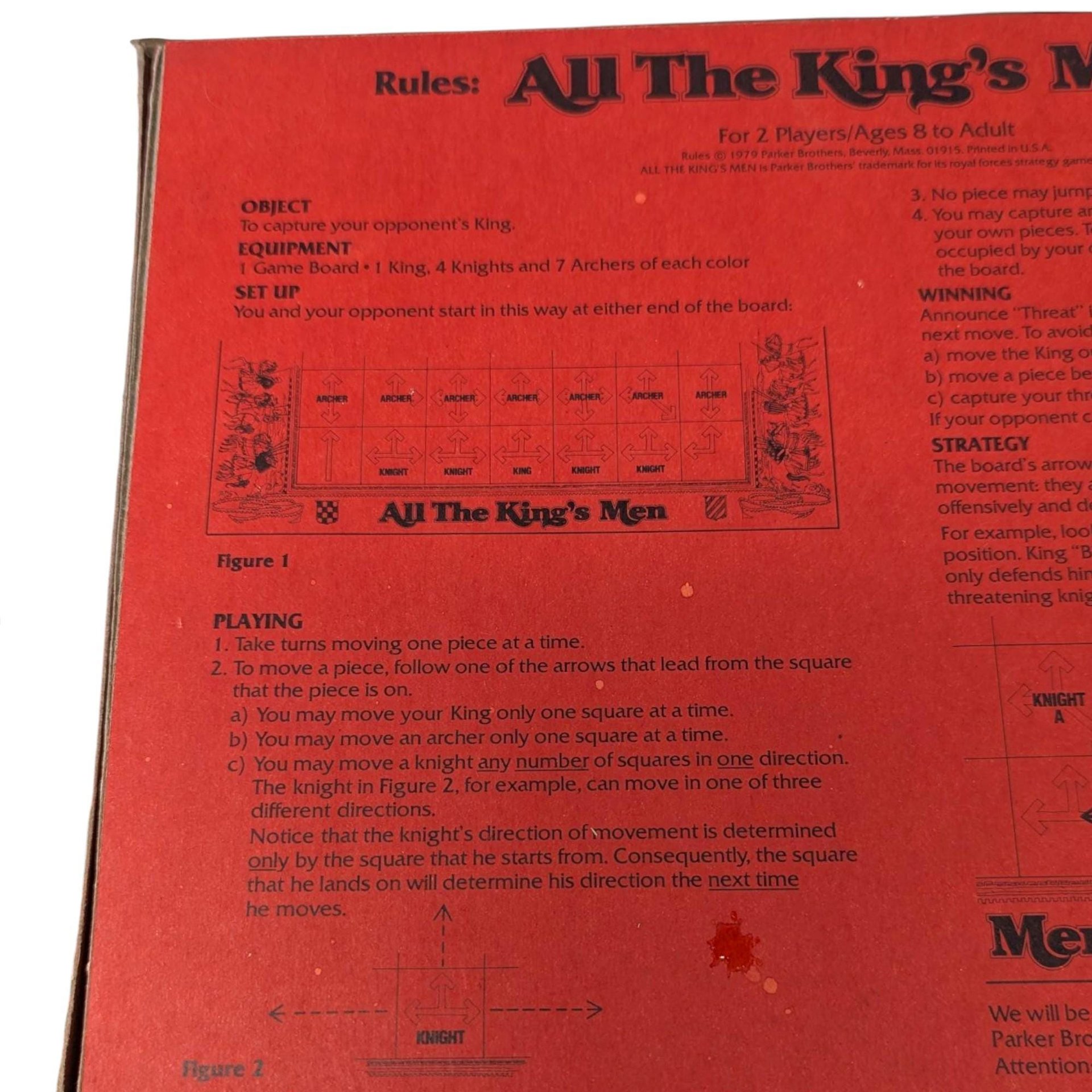 1979 All The King's Men Parker Brothers Game