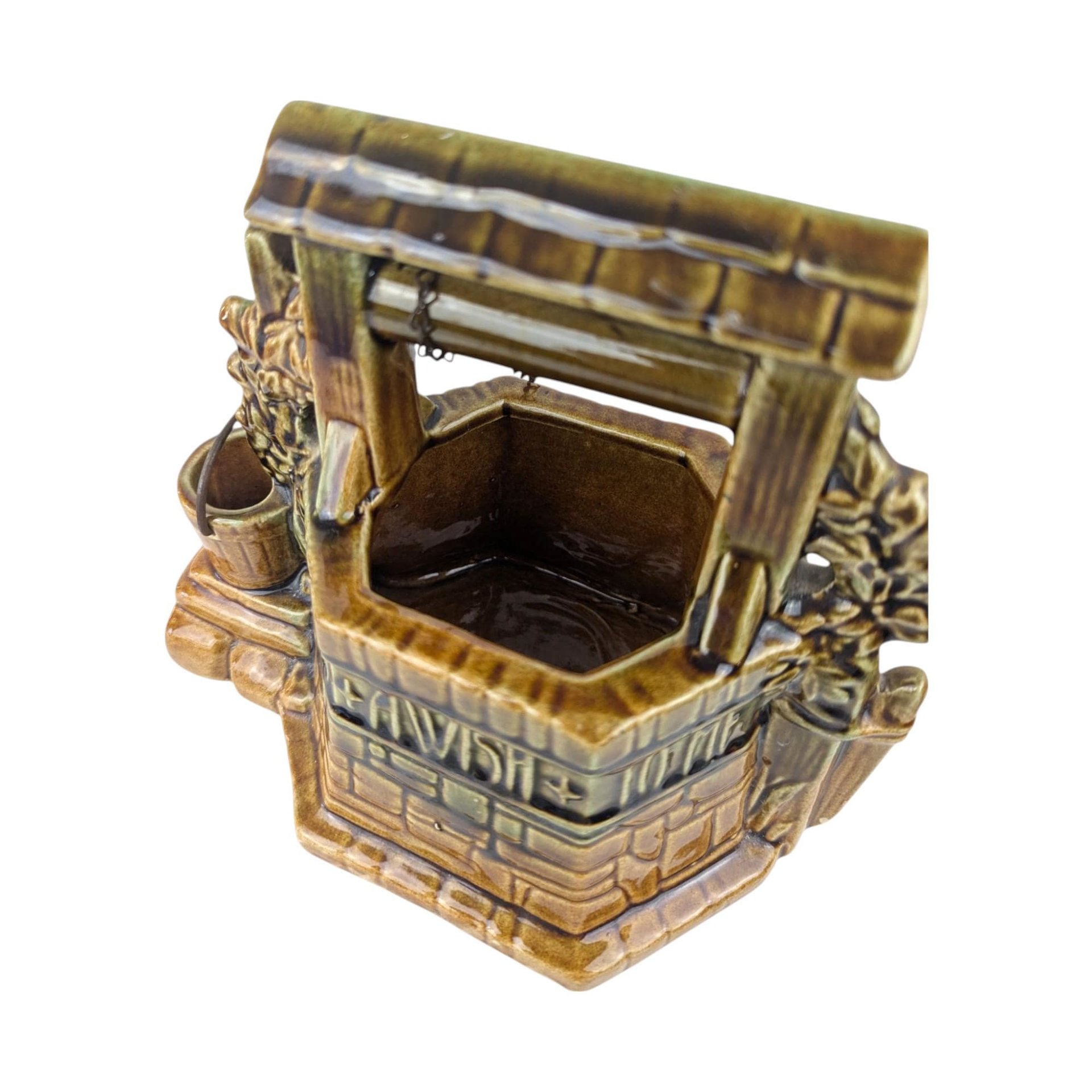 Vintage McCoy 'Wishing Well' Ceramic Planter