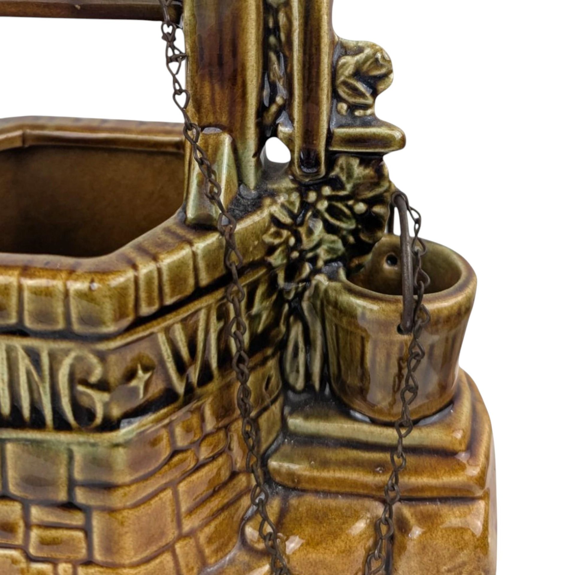 Vintage McCoy 'Wishing Well' Ceramic Planter