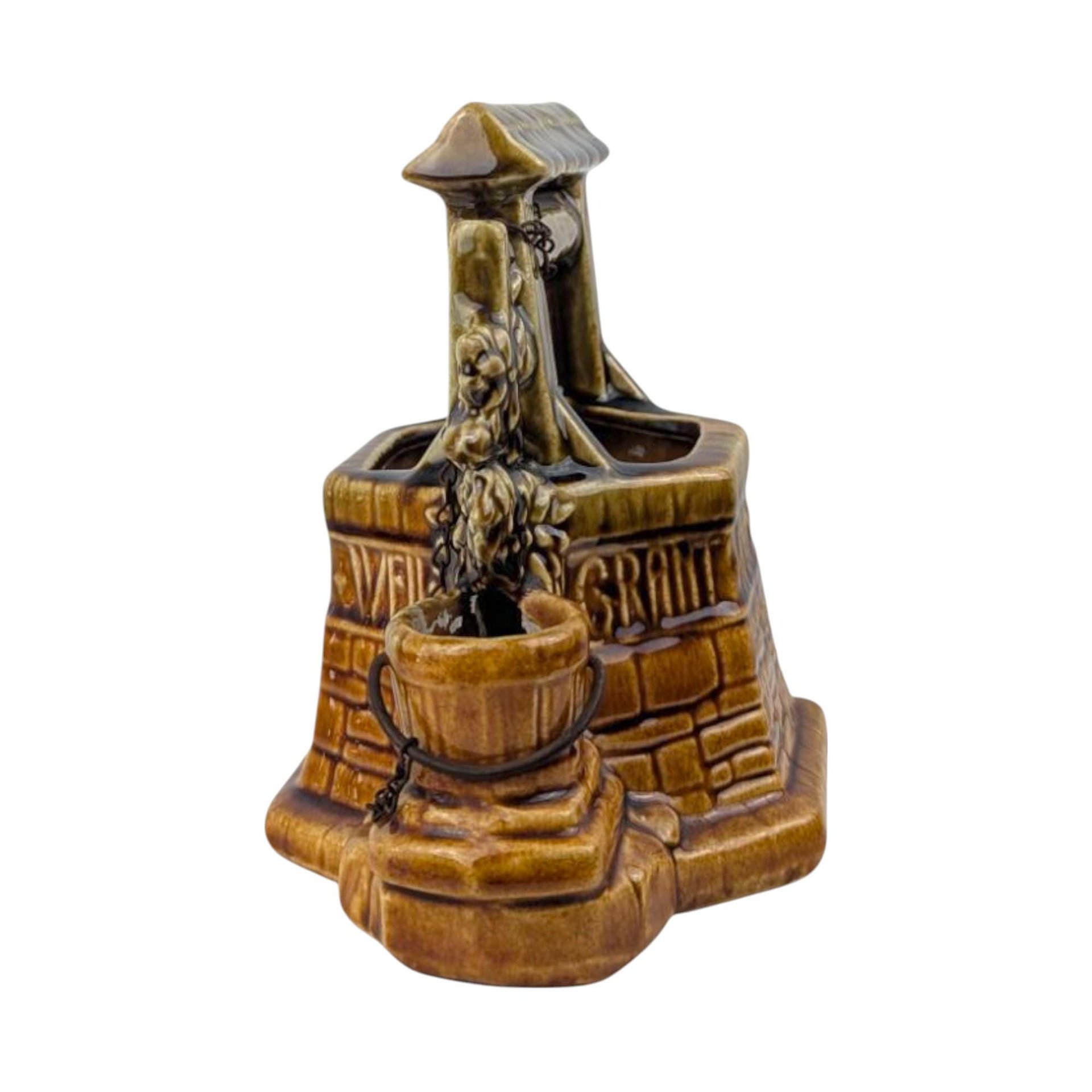 Vintage McCoy 'Wishing Well' Ceramic Planter