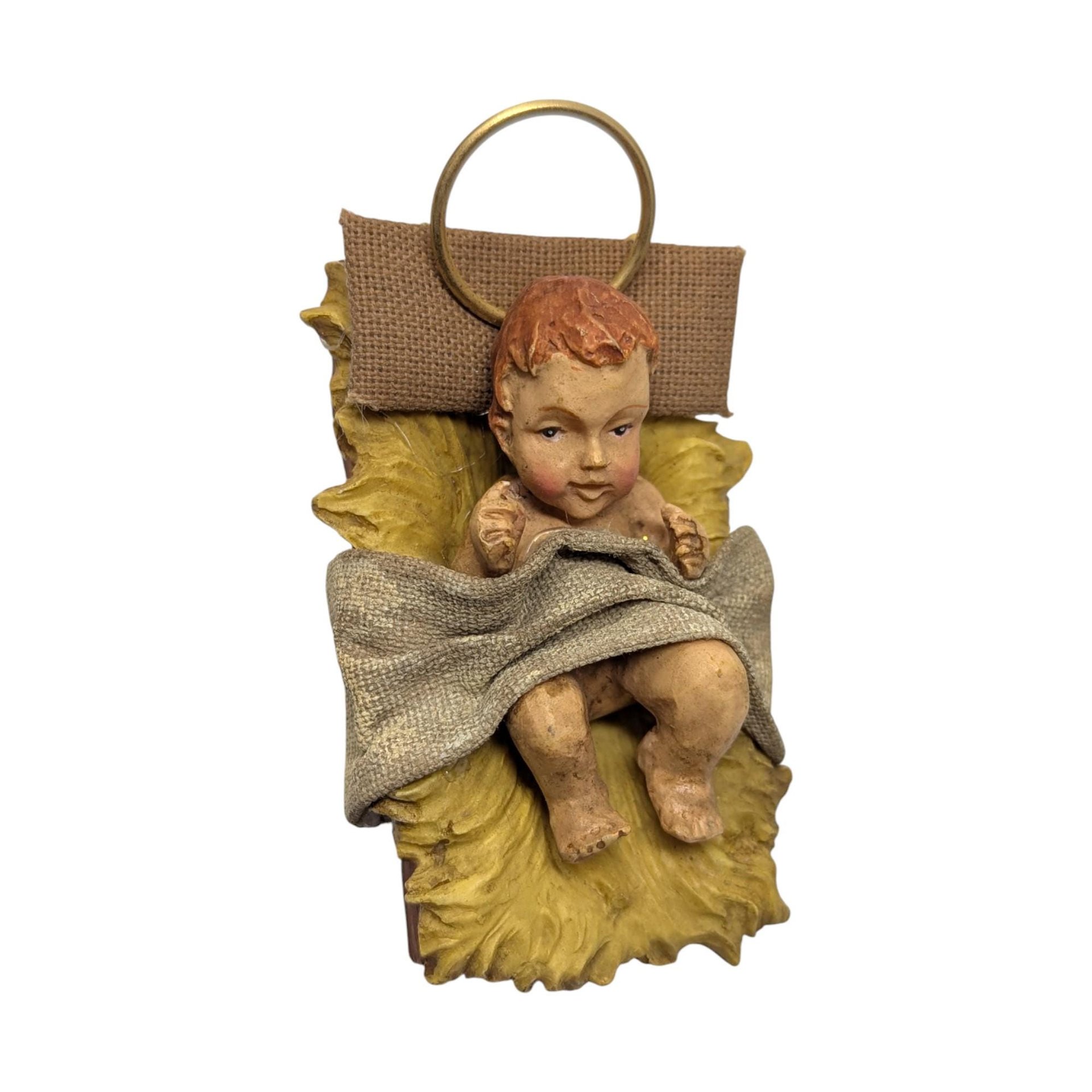 2002 Target Fabric Mache 8 Piece Christmas Nativity Set