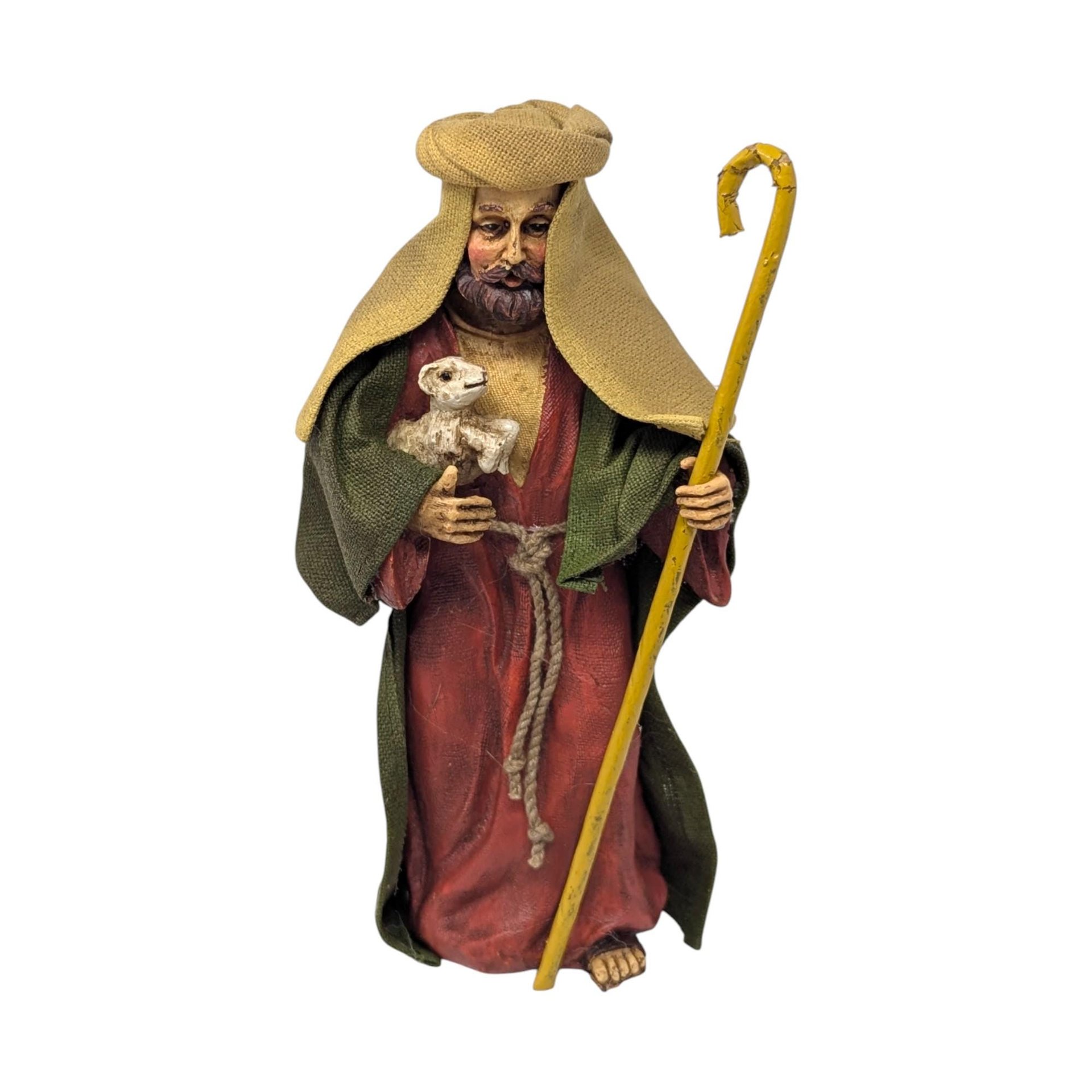 2002 Target Fabric Mache 8 Piece Christmas Nativity Set