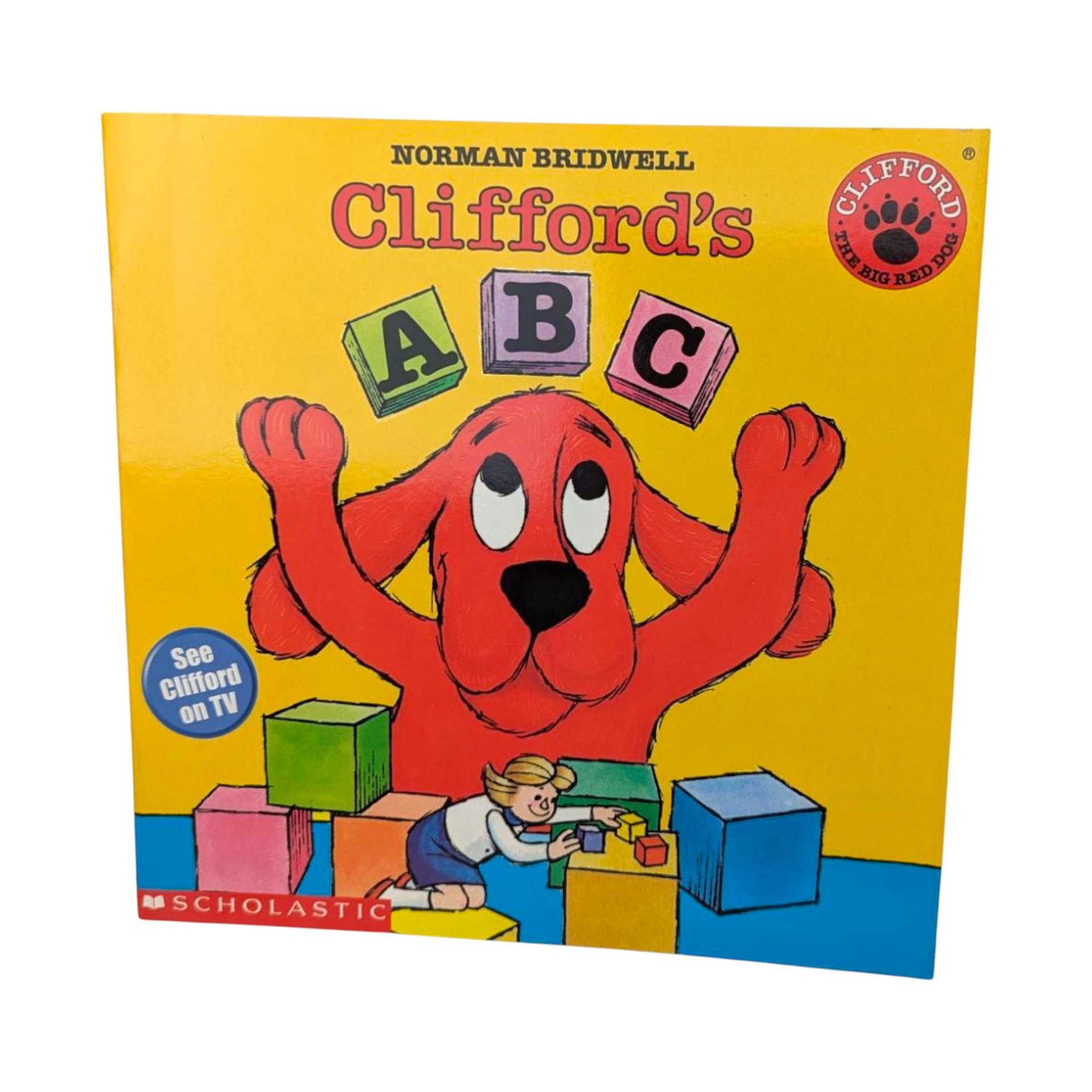 Vintage 1980s Clifford the Big Red Dog Scholastic Softcover Book Duo