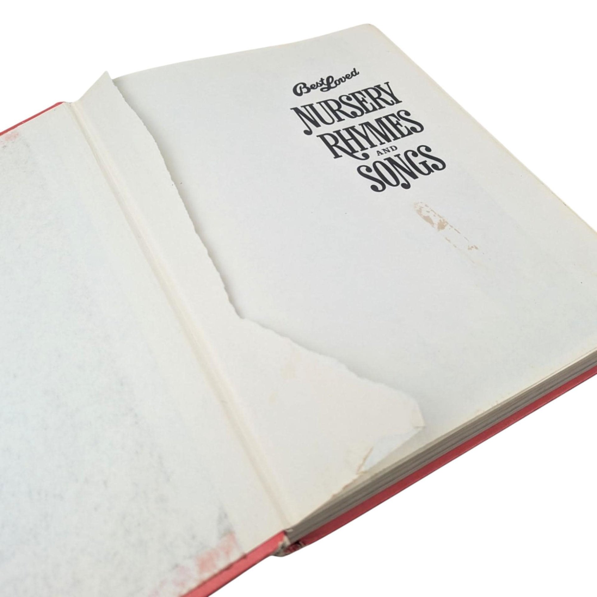 1973 Best Loved Nursery Rhymes and Songs Hardcover Book