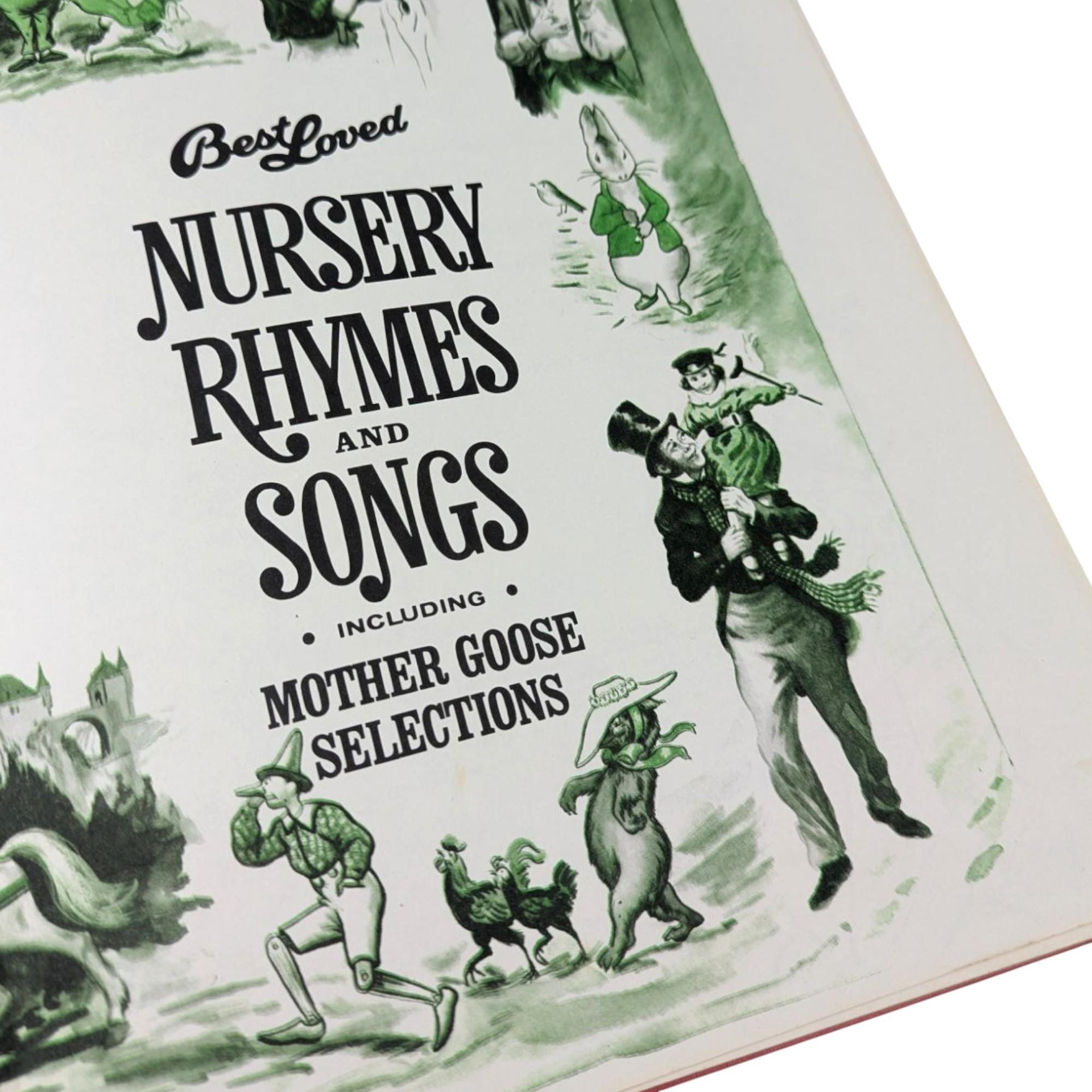 1973 Best Loved Nursery Rhymes and Songs Hardcover Book
