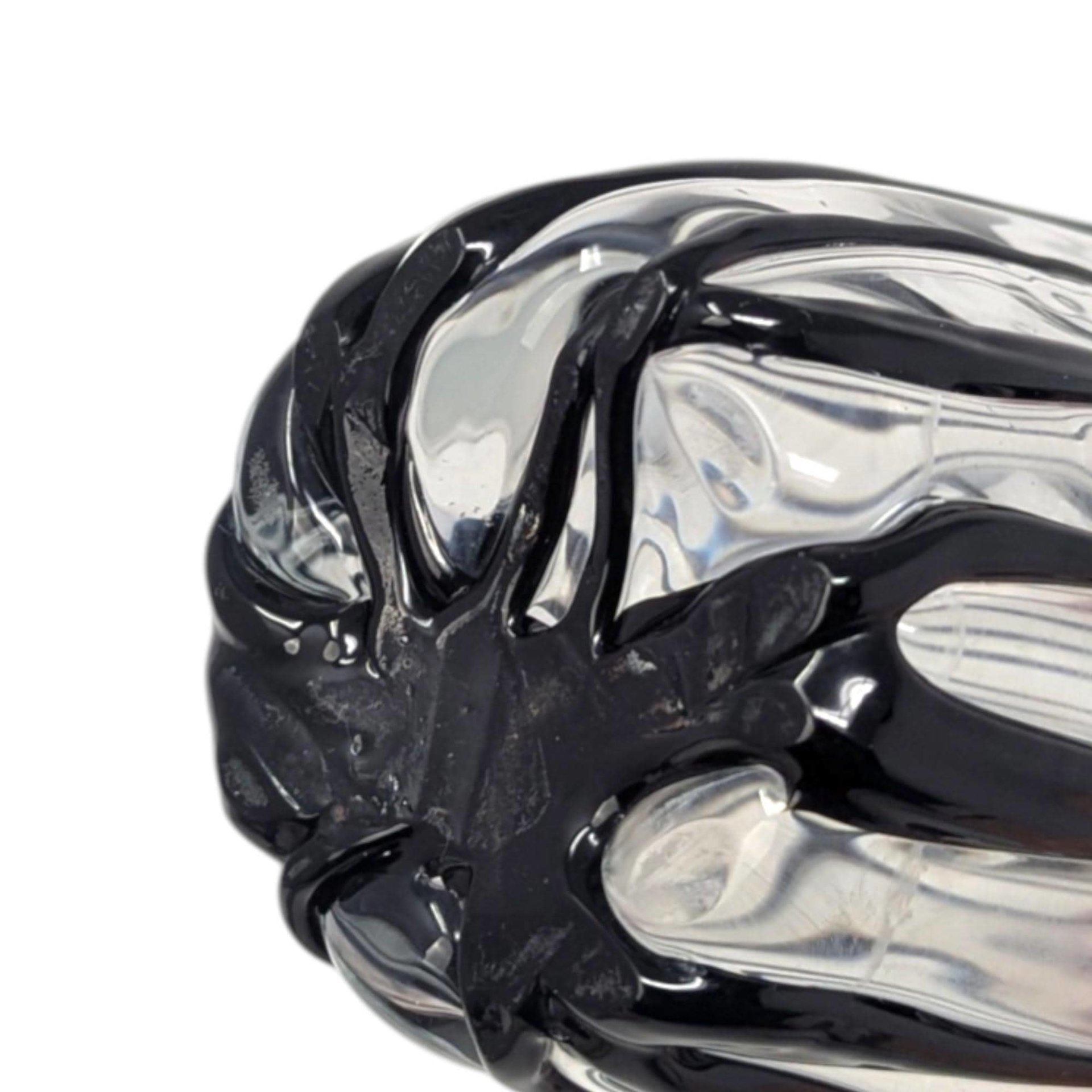 Vintage Mid Century Striped Glass Vase